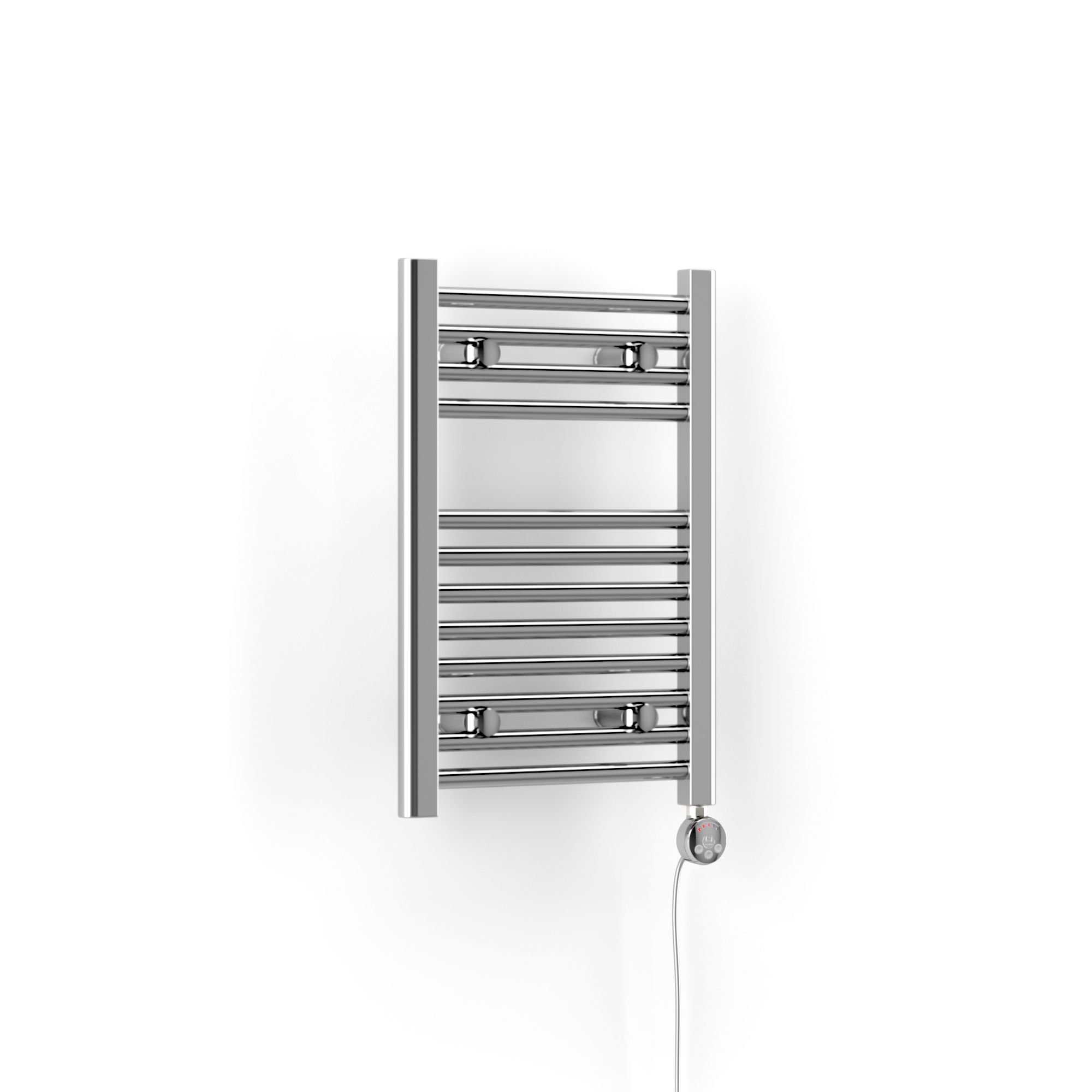 Terma Leo Chrome effect Towel warmer (W)400mm x (H)600mm