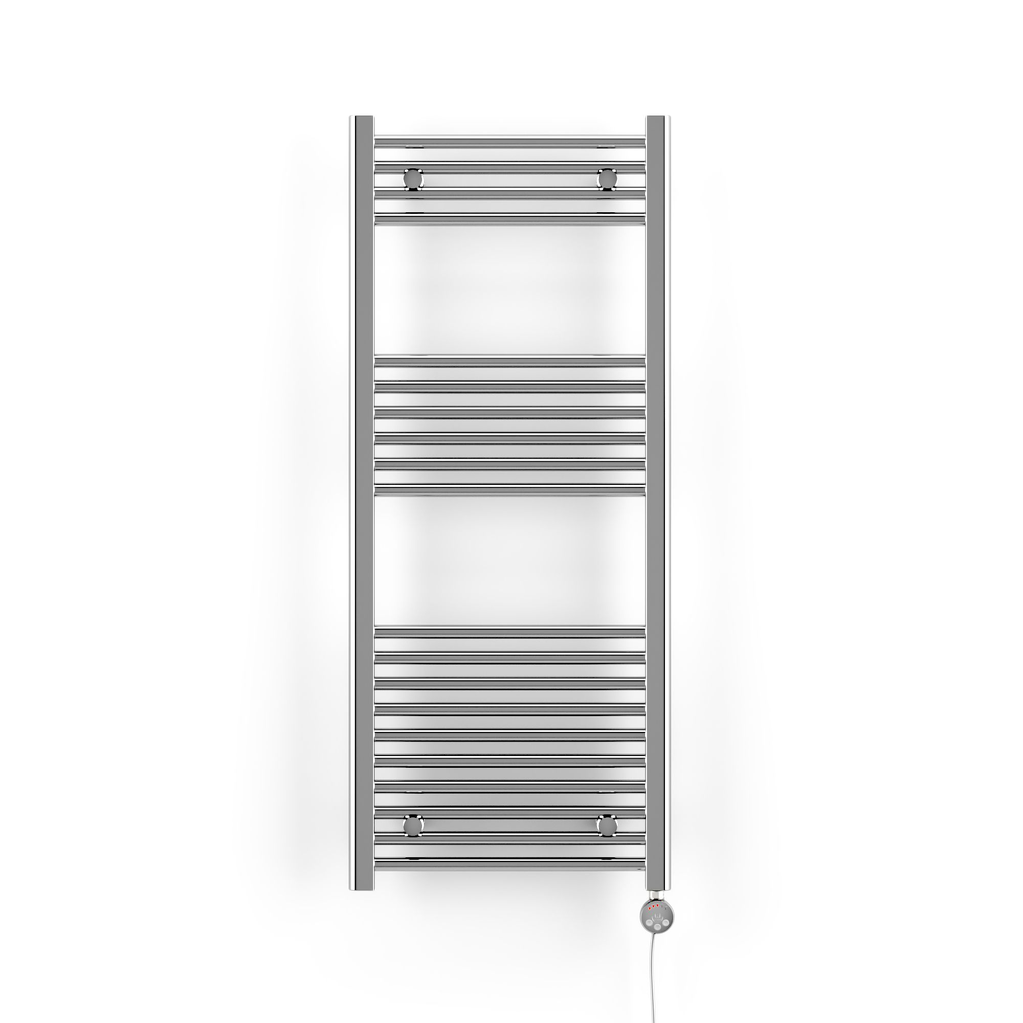 Terma Leo Chrome effect Towel warmer (W)500mm x (H)1200mm