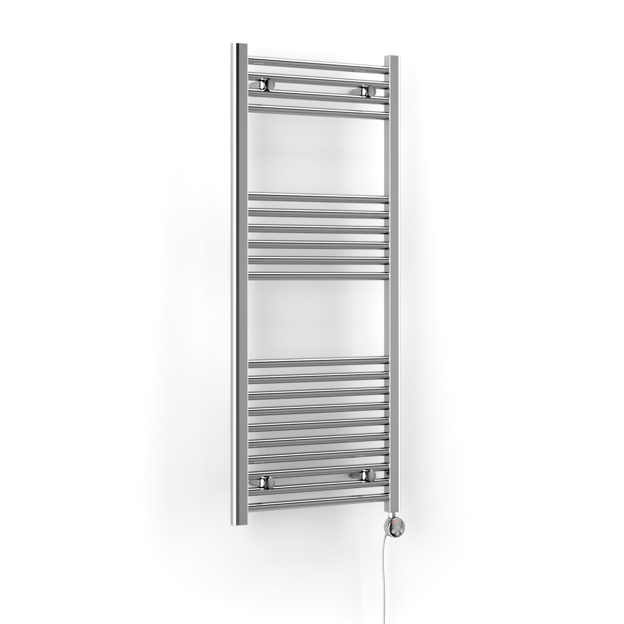 Terma Leo Chrome effect Towel warmer (W)500mm x (H)1200mm