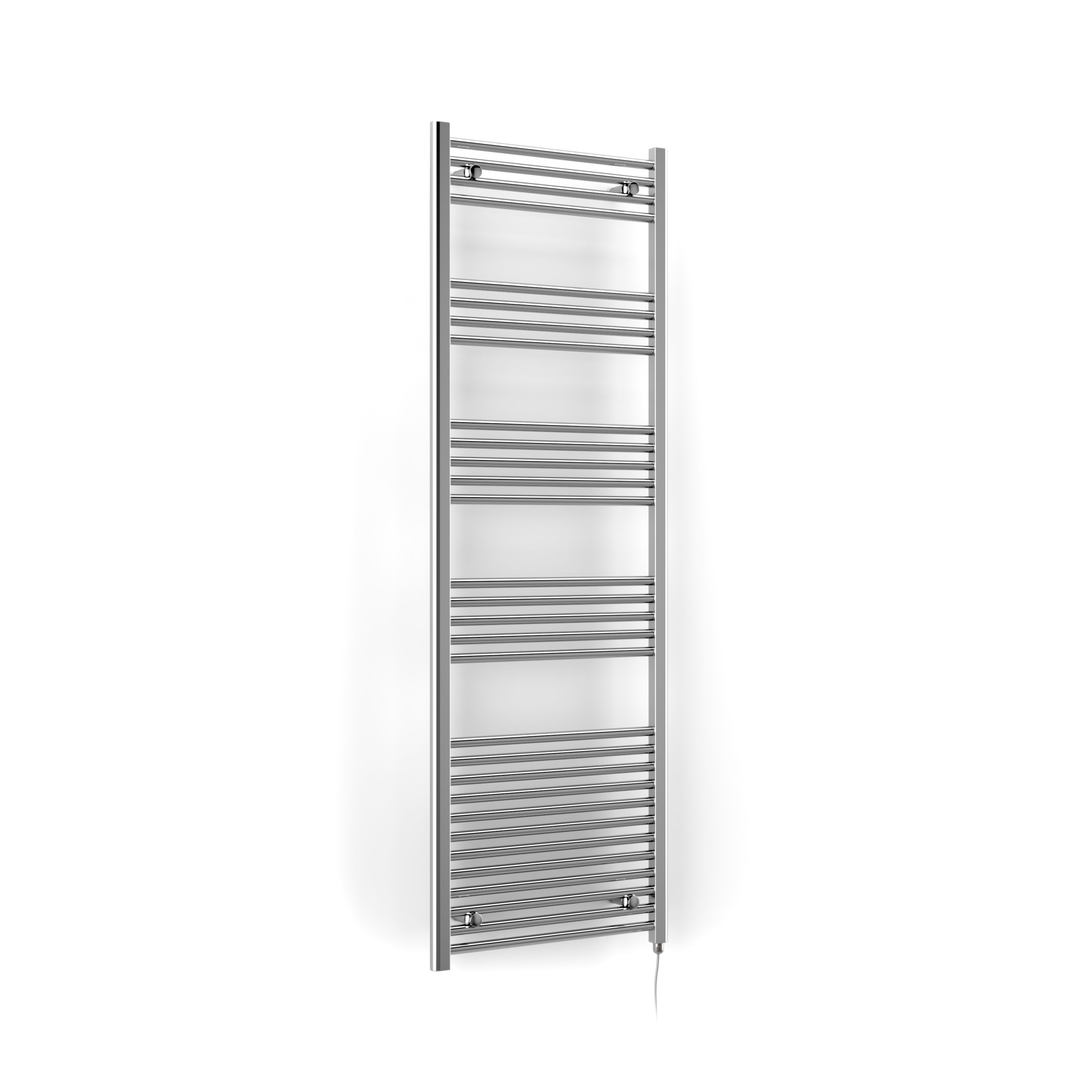 Terma Leo Chrome effect Towel warmer (W)600mm x (H)1800mm