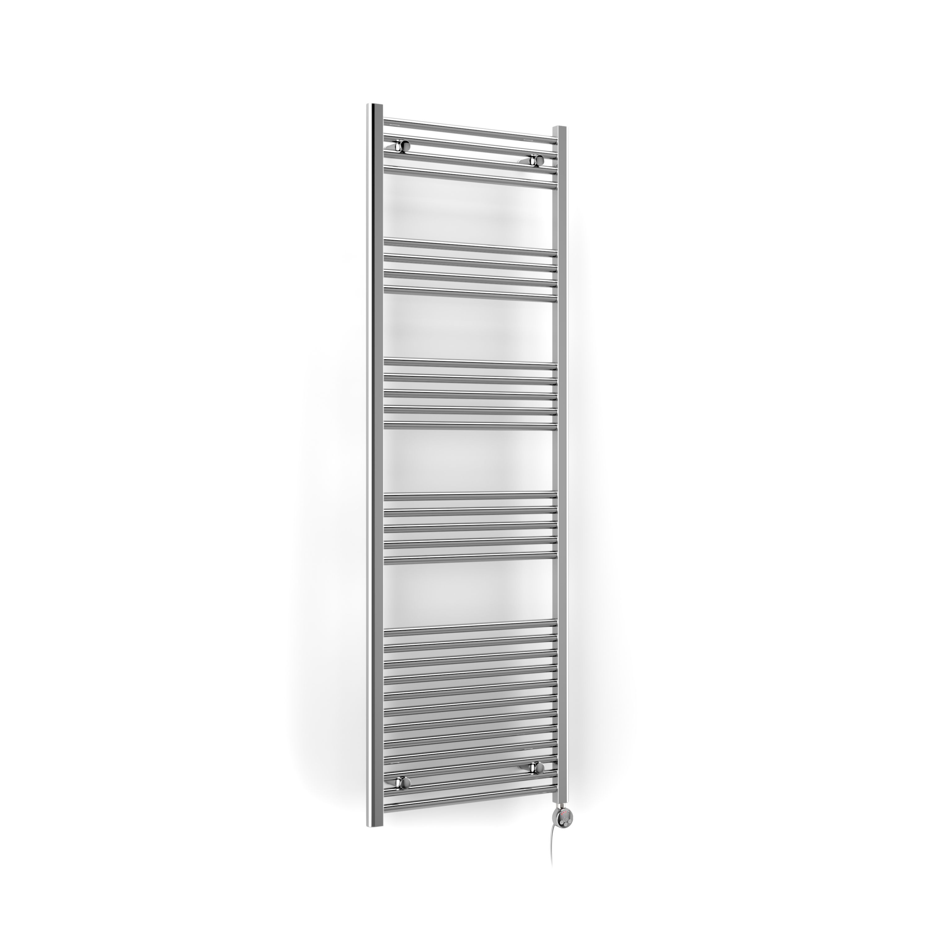 Terma Leo Chrome effect Towel warmer (W)600mm x (H)1800mm