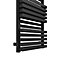 Terma Metallic black Towel warmer (W)450mm x (H)1185mm