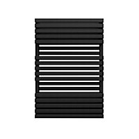 Terma Metallic black Towel warmer (W)600mm x (H)870mm