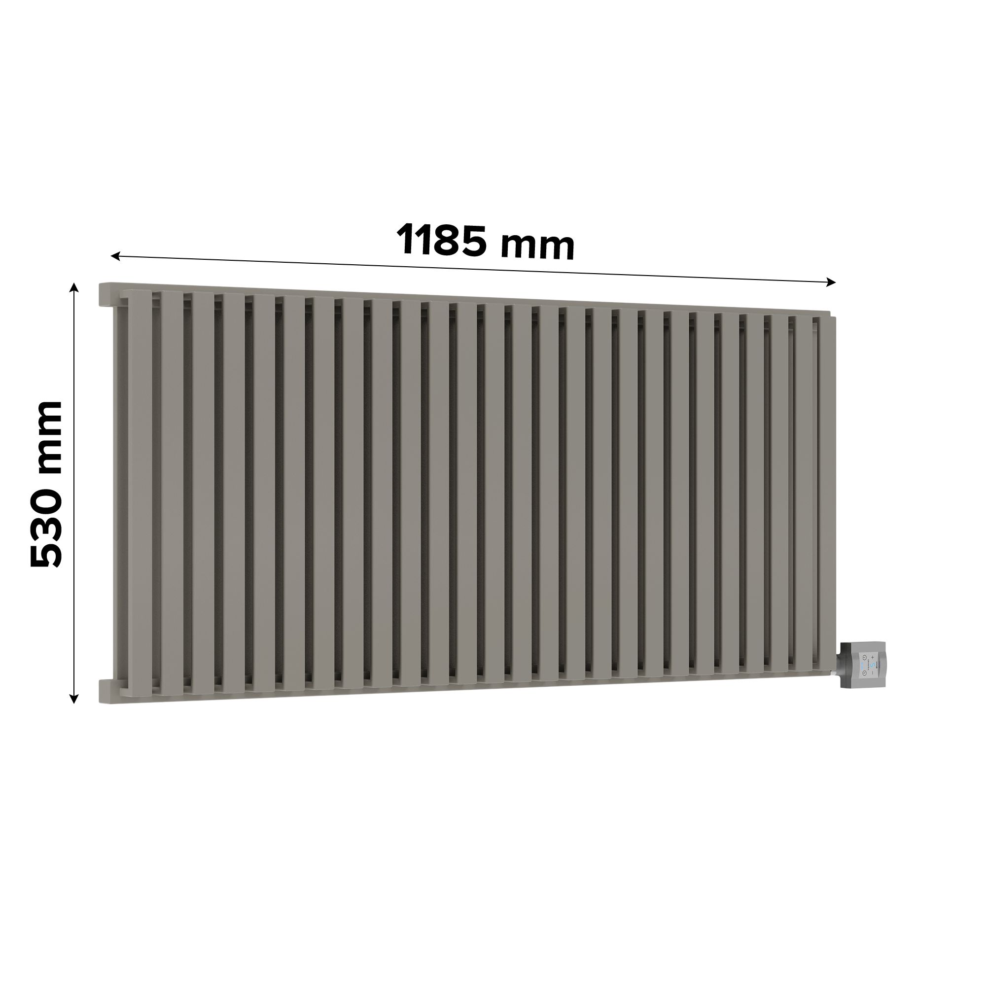 Terma Nemo Metallic stone Horizontal Designer Radiator, (W)1185mm x (H)530mm