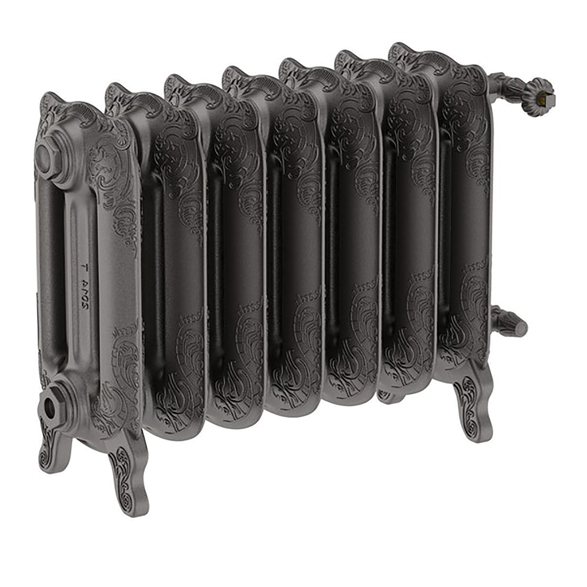 Terma Oxford Raw Metal Hydronic Horizontal Designer 2049BTU Radiator, (W)606mm x (H)470mm