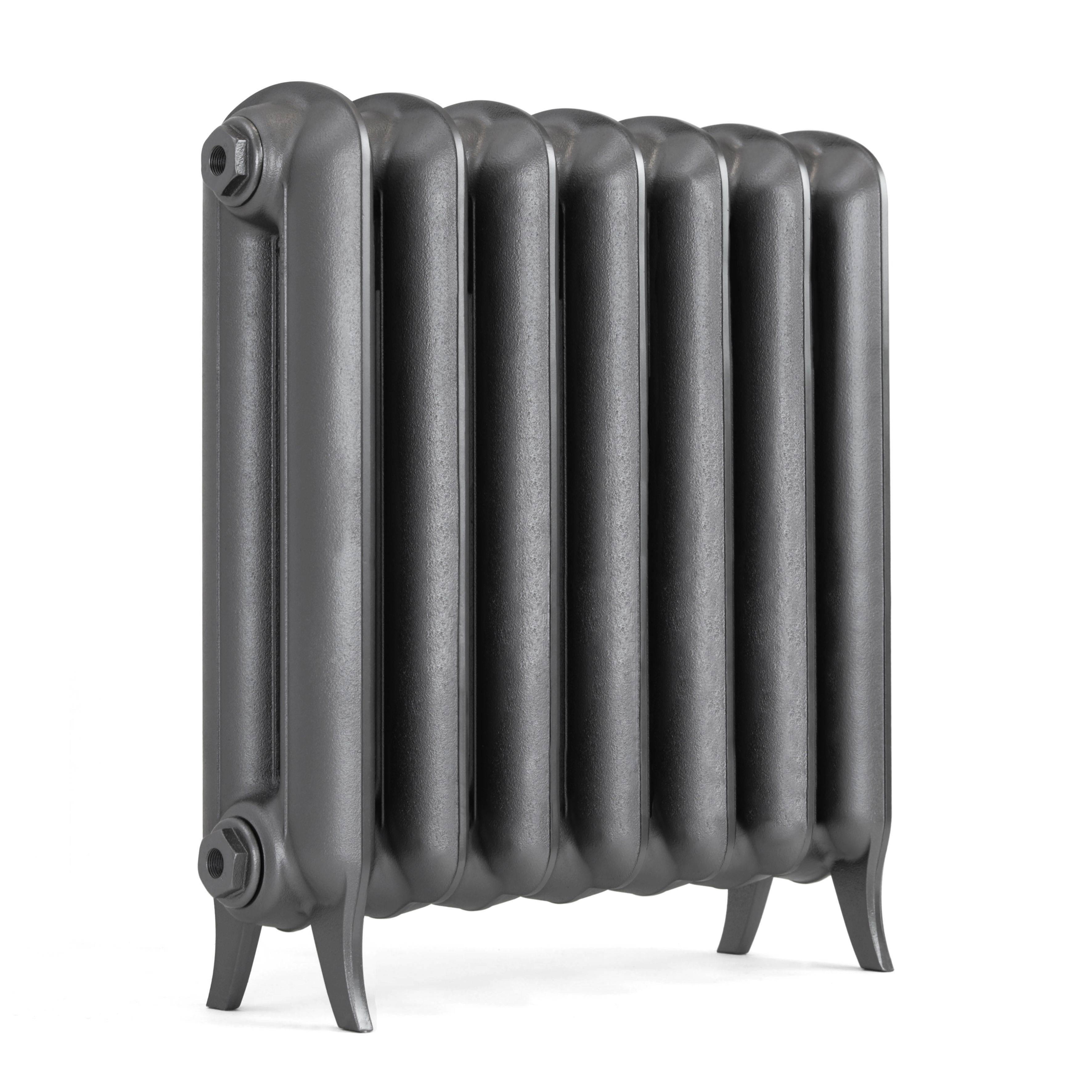 Terma Plain Raw Metal 2 Column Radiator, (W)606mm x (H)620mm