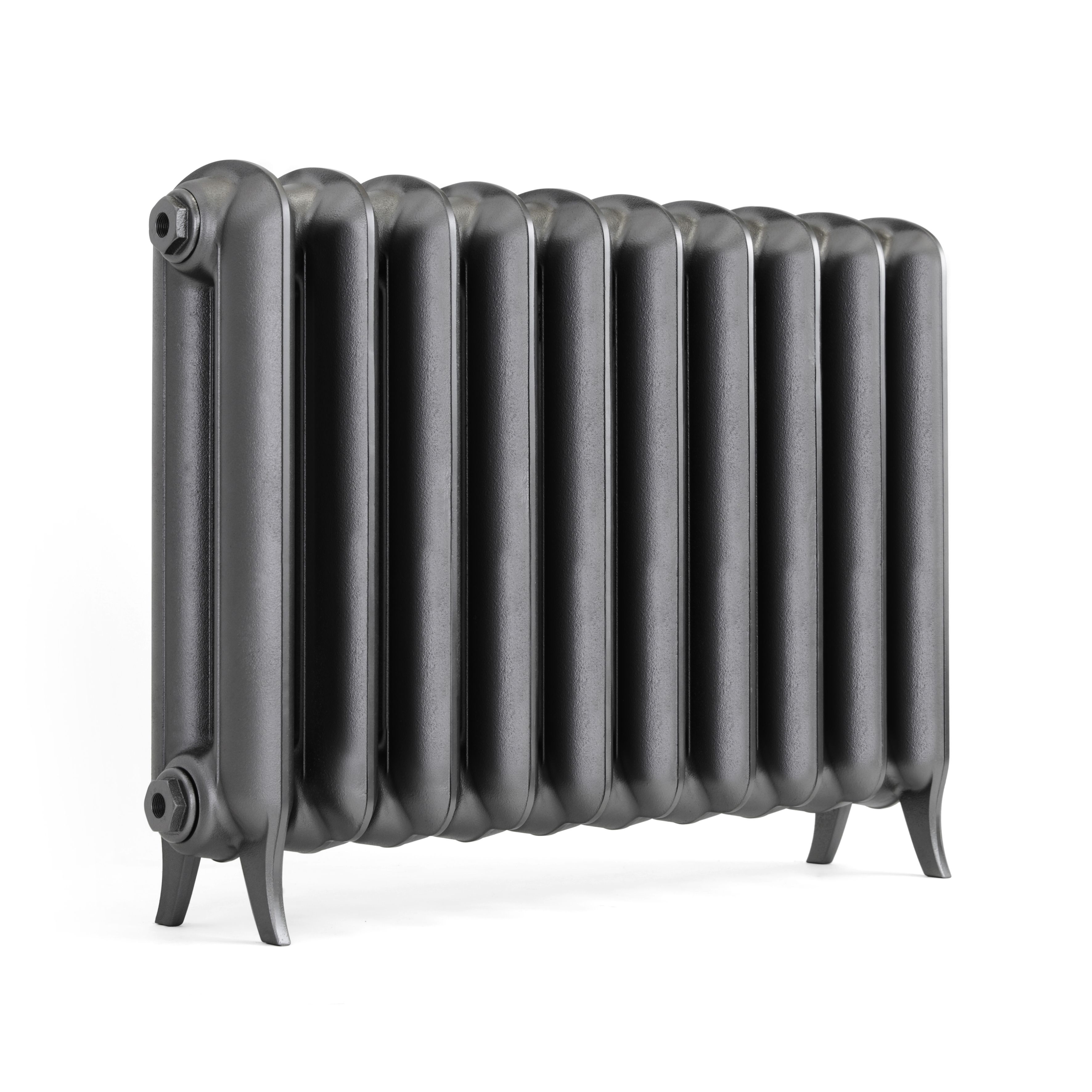 Terma Plain Raw Metal 2 Column Radiator, (W)852mm x (H)620mm