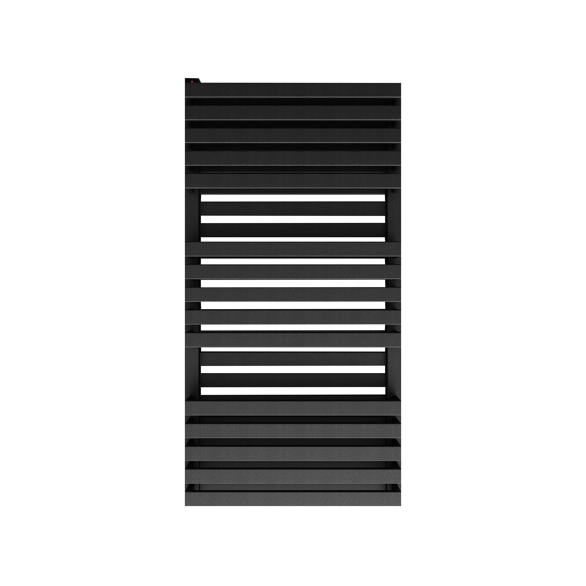 Terma Quadrus Metallic black Towel warmer (W)450mm x (H)870mm
