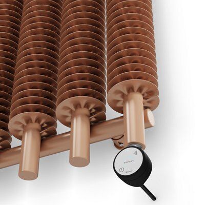 Terma Ribbon Bright copper Vertical Designer Radiator, (W)490mm x (H)1800mm