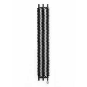 Terma Ribbon Heban black Vertical Designer Radiator, (W)290mm x (H)1720mm