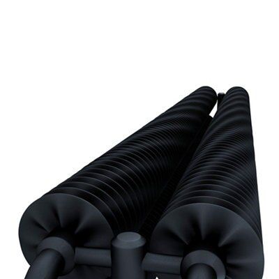 Terma Ribbon Heban black Vertical Designer Radiator, (W)290mm x (H)1720mm