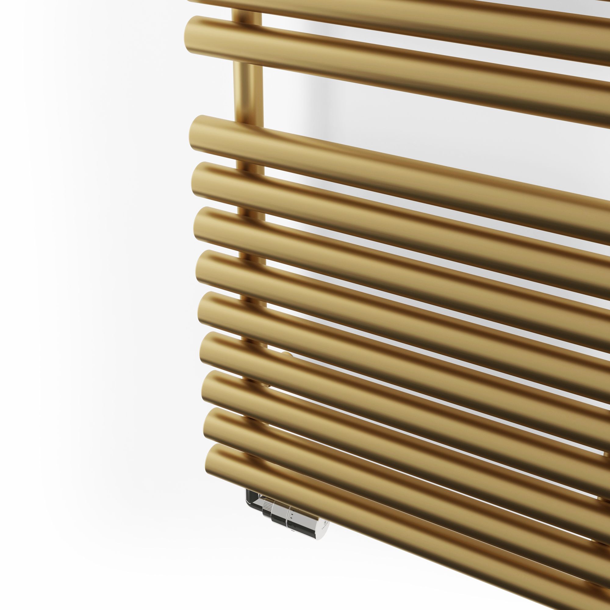Terma Rolo Brass effect Flat Towel warmer (W)520mm x (H)1800mm