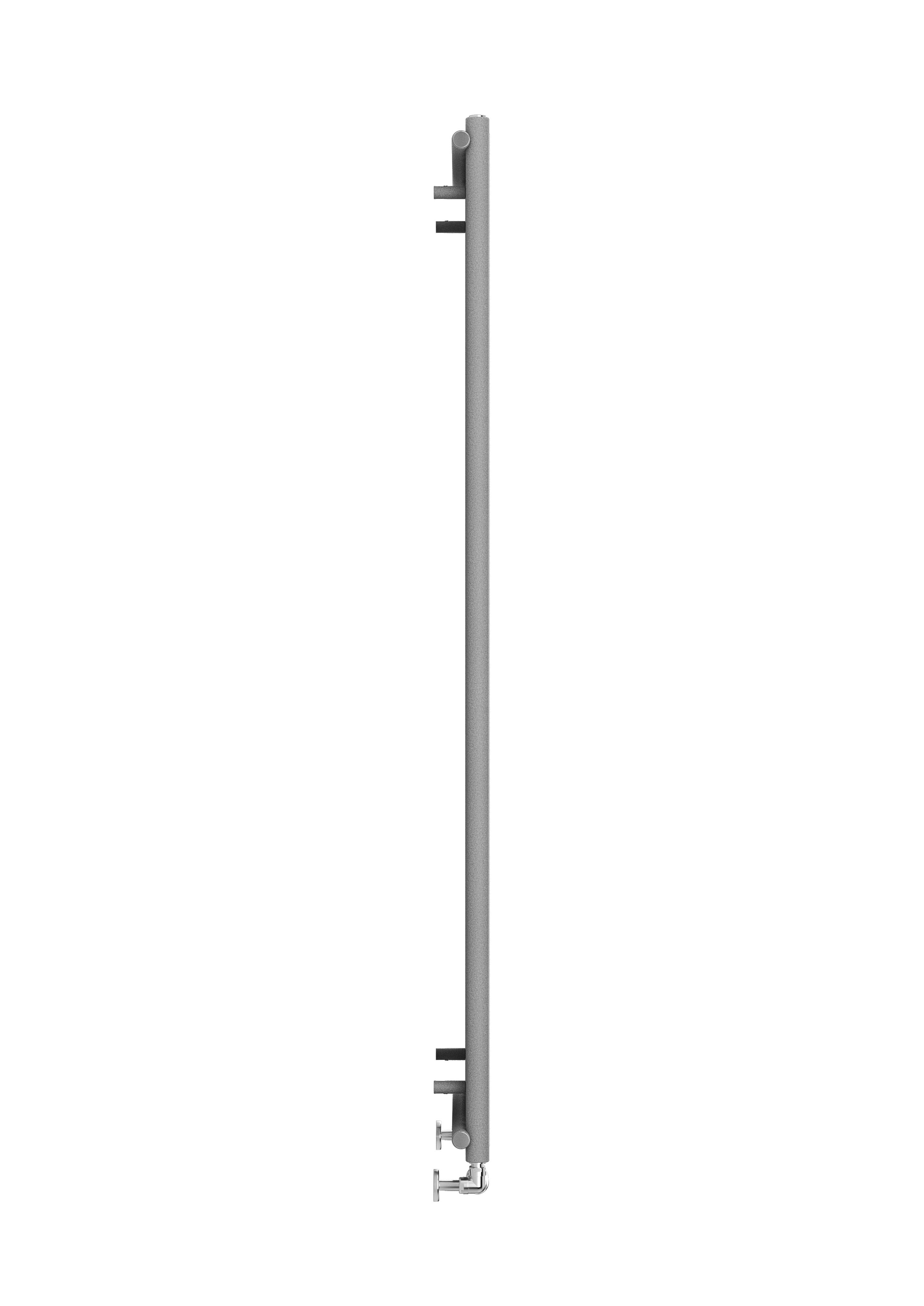 Terma Rolo mirror Salt n pepper Vertical Designer Radiator, (W)590mm x (H)1800mm