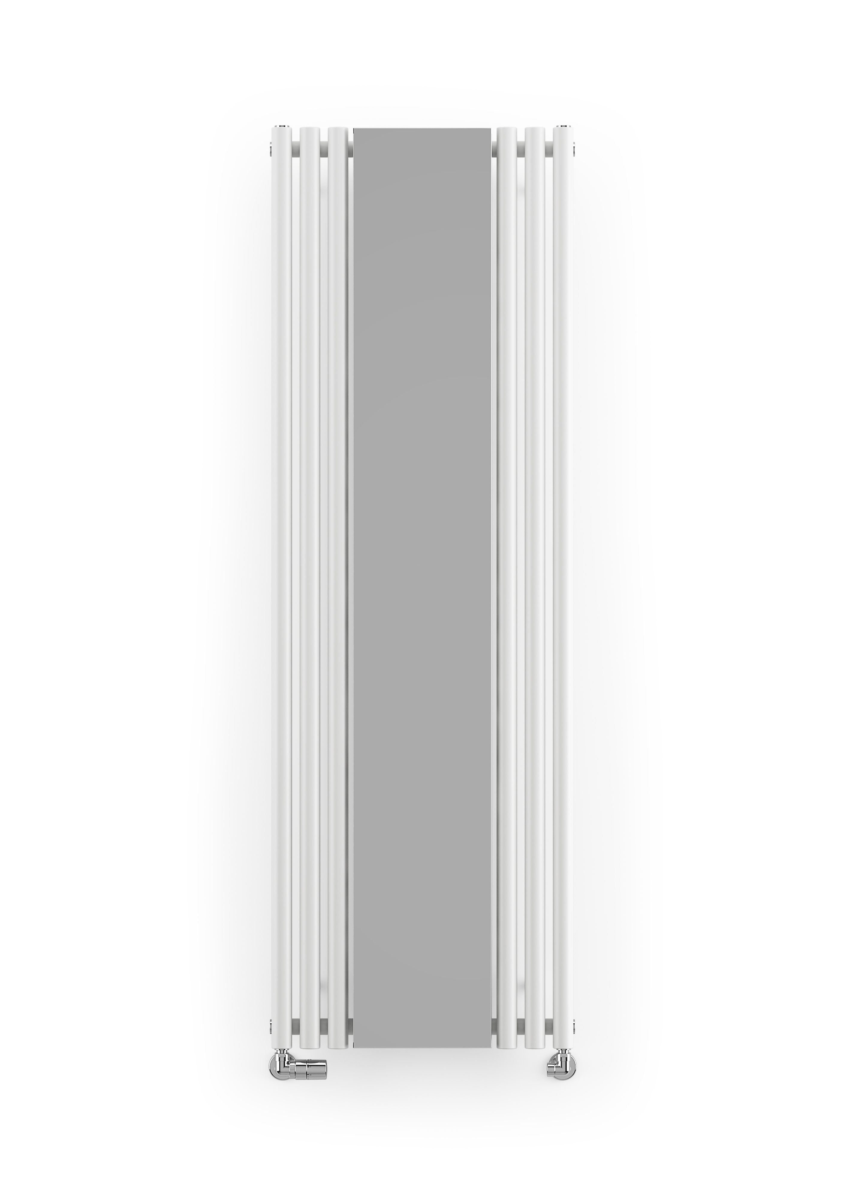Terma Rolo mirror White Vertical Designer Radiator, (W)590mm x (H)1800mm