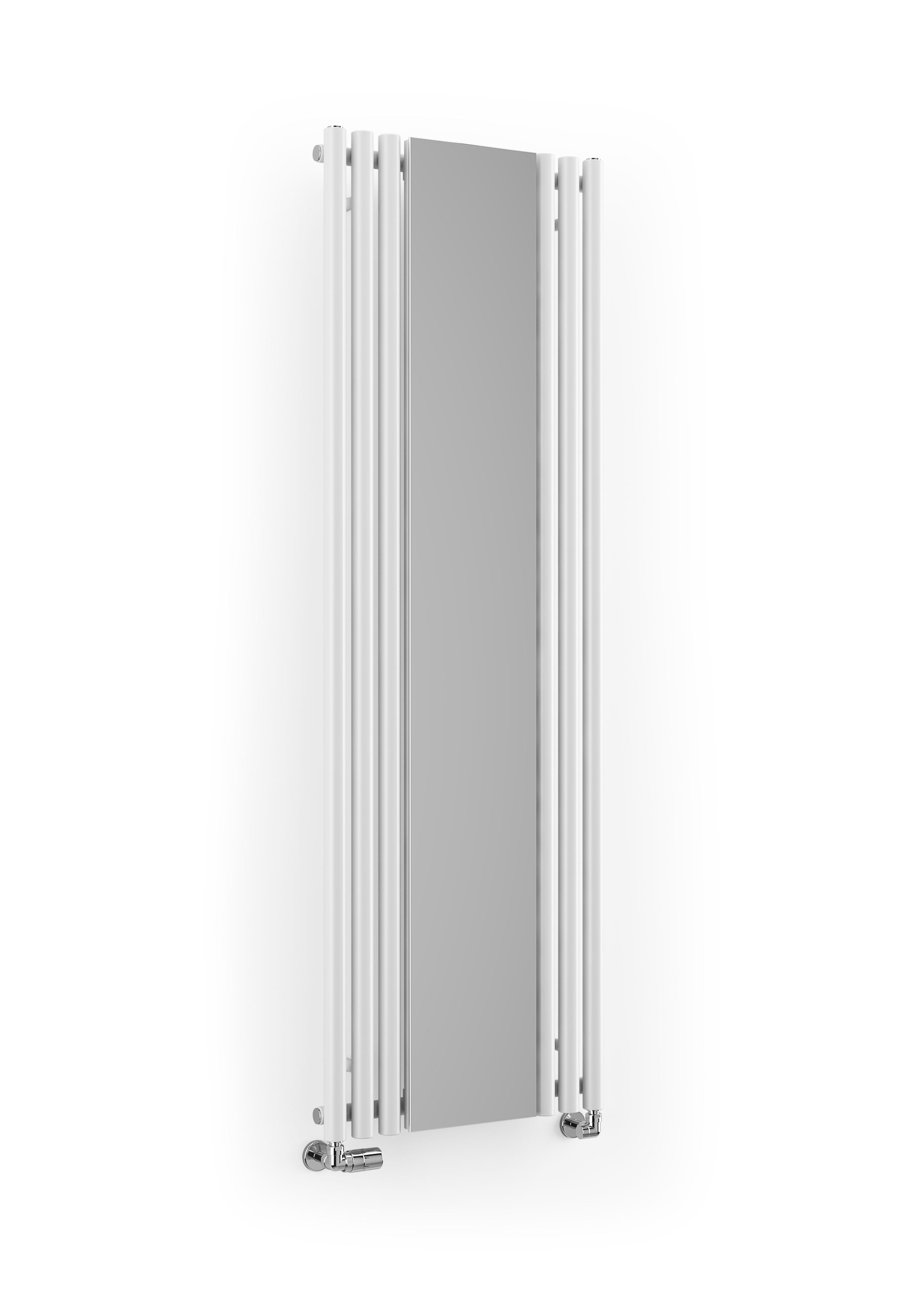 Terma Rolo mirror White Vertical Designer Radiator, (W)590mm x (H)1800mm