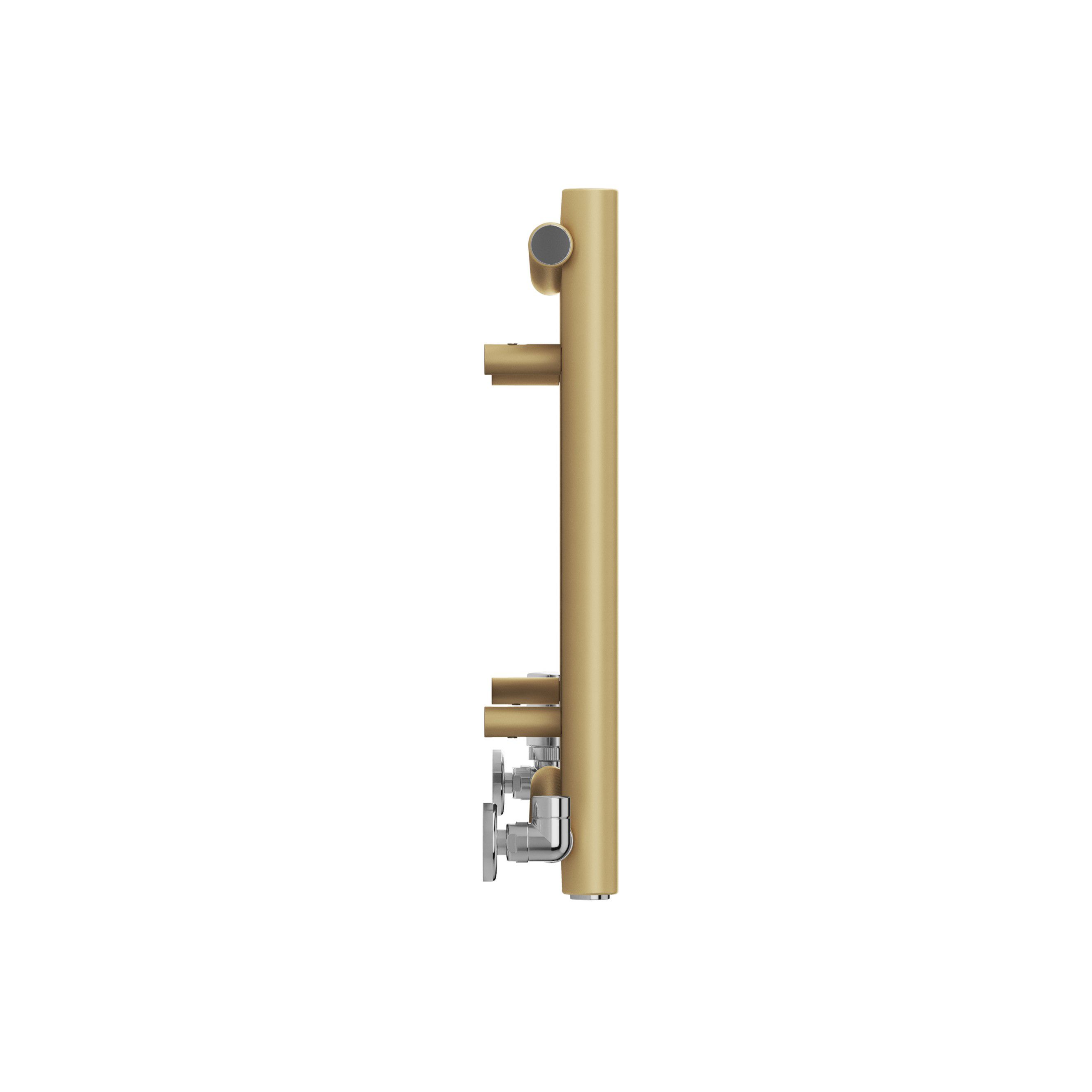 Terma Rolo Room Brass Hydronic Horizontal Designer 3399BTU Radiator, (W)1470mm x (H)500mm