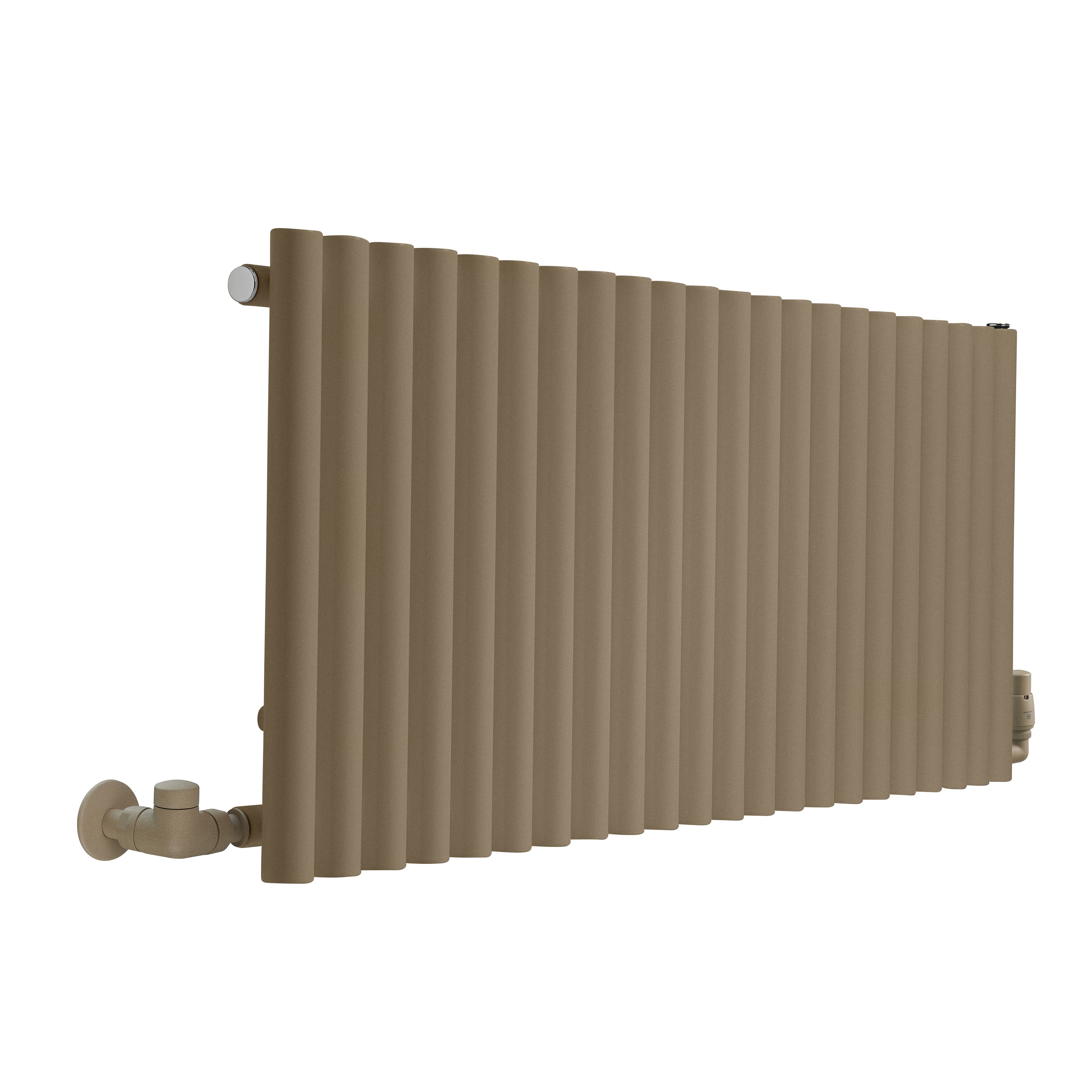 Terma Rolo Room Brown Hydronic Horizontal Designer 2768BTU Radiator, (W)1195mm x (H)500mm
