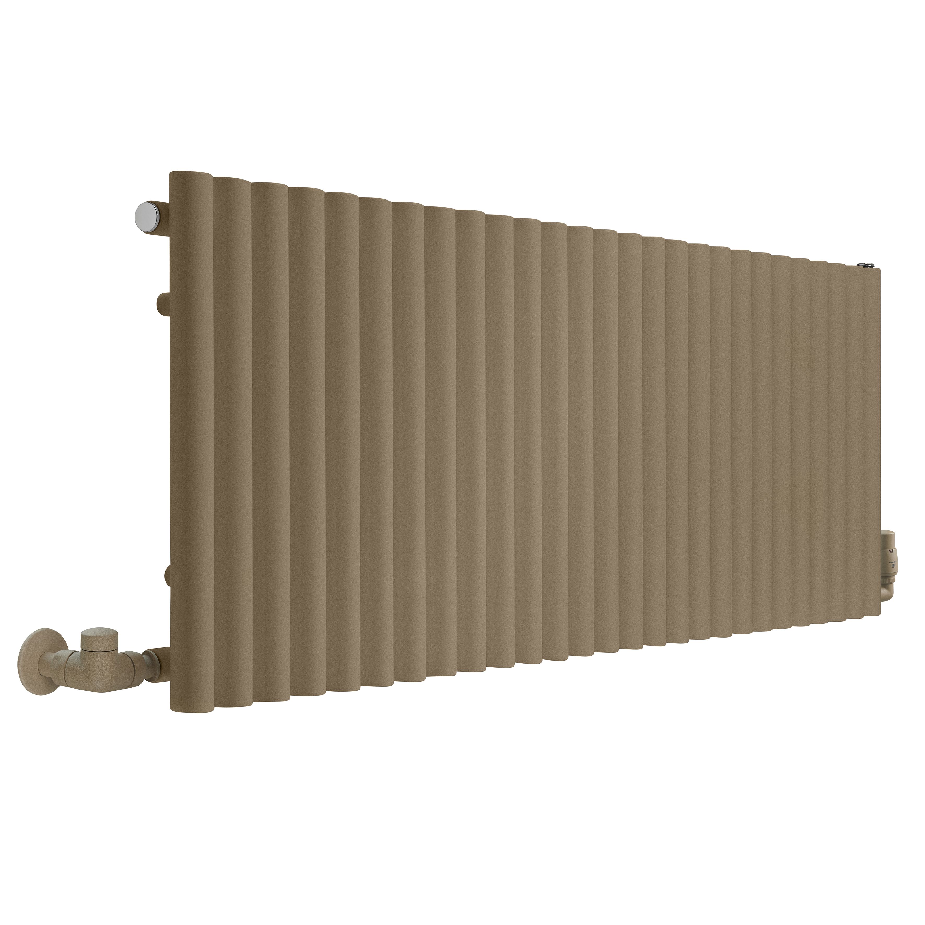 Terma Rolo Room Brown Hydronic Horizontal Designer 3399BTU Radiator, (W)1470mm x (H)500mm
