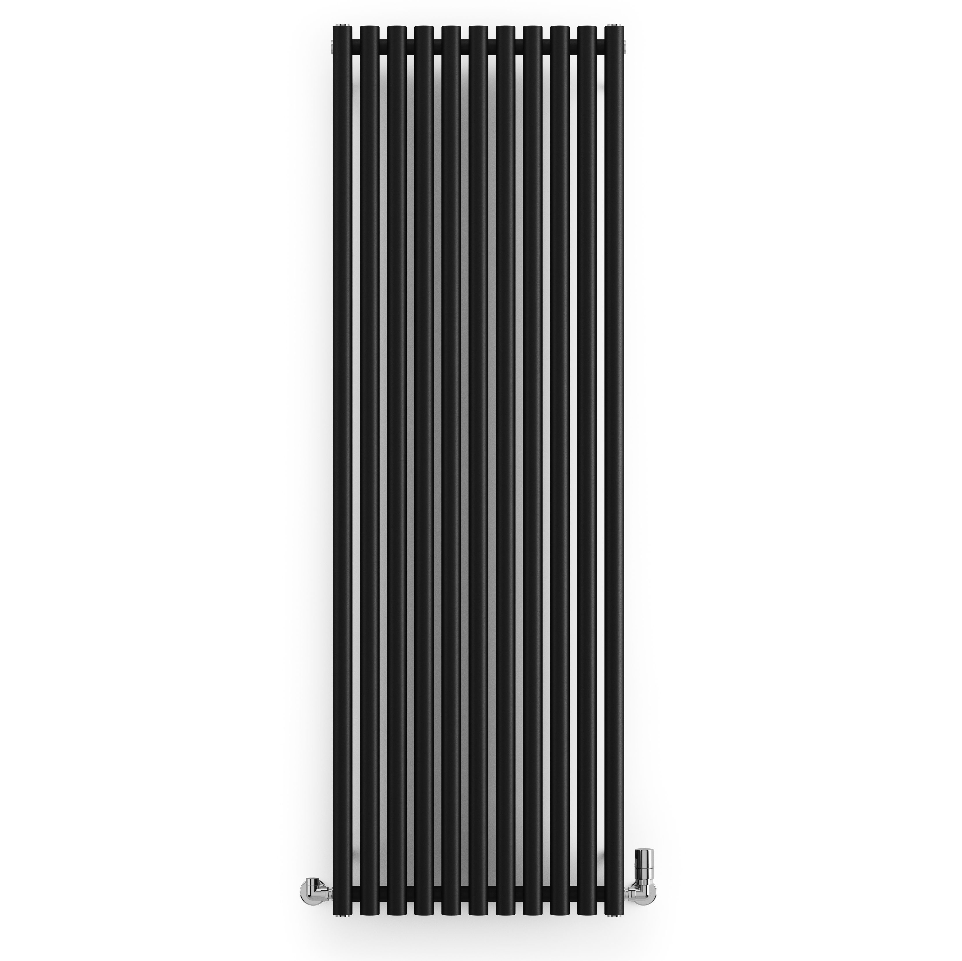Terma Rolo Room Matt black Horizontal or vertical Designer Radiator, (W)590mm x (H)1800mm