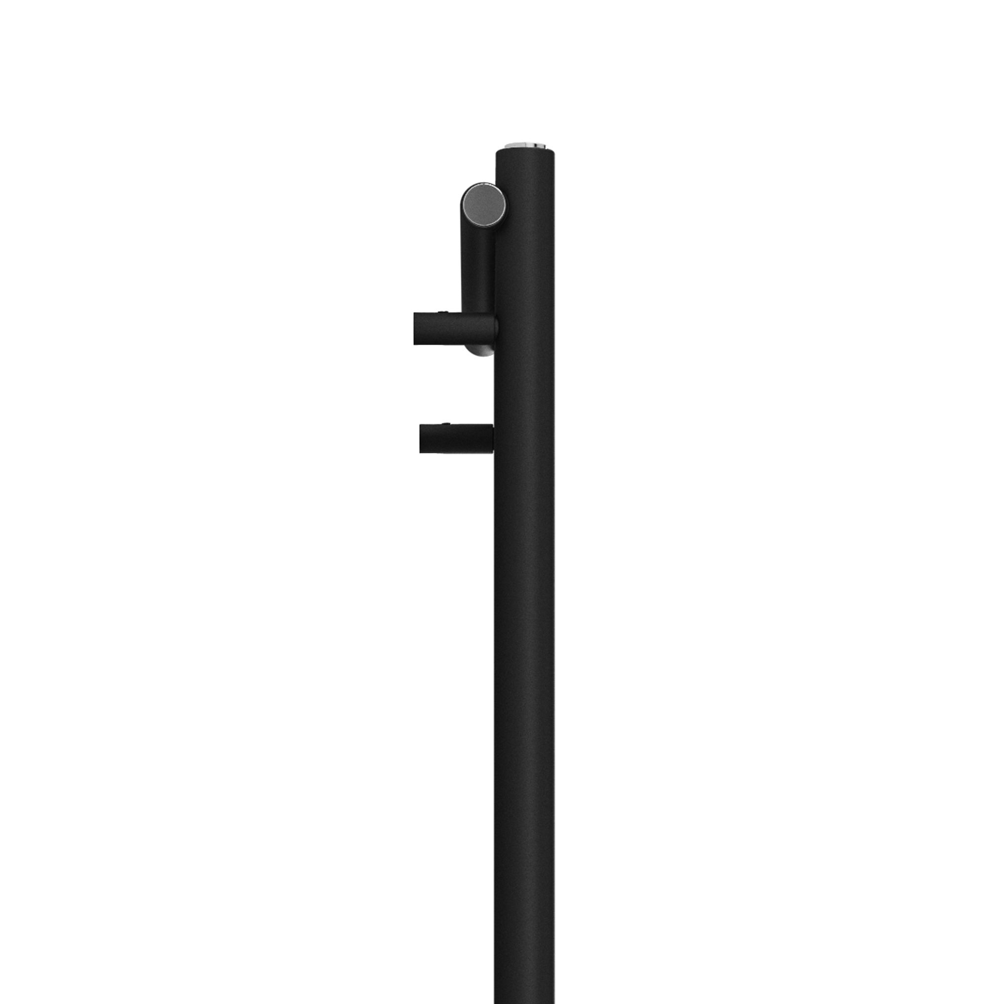 Terma Rolo Room Matt black Horizontal or vertical Designer Radiator, (W)590mm x (H)1800mm