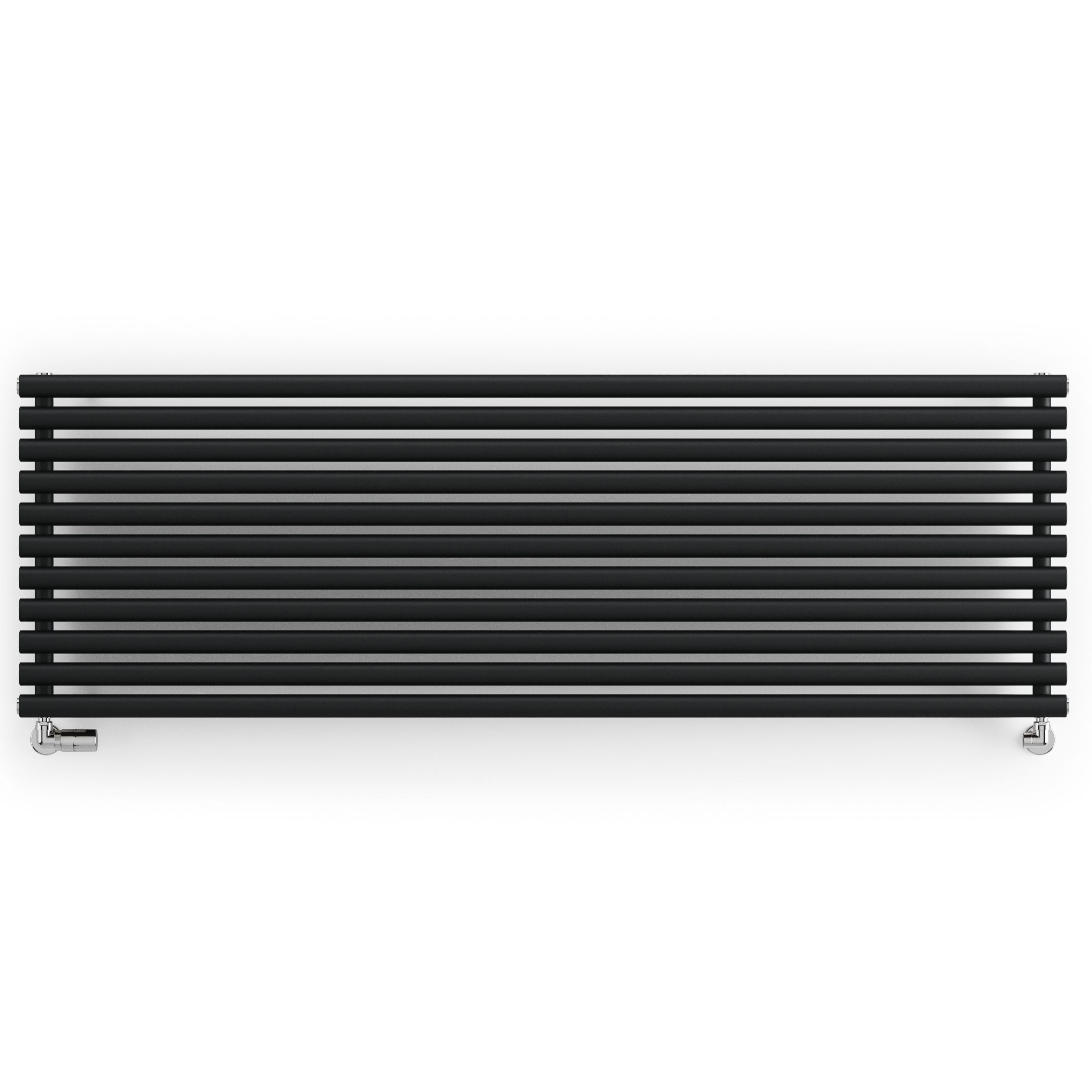 Terma Rolo Room Matt black Horizontal or vertical Designer Radiator, (W)590mm x (H)1800mm