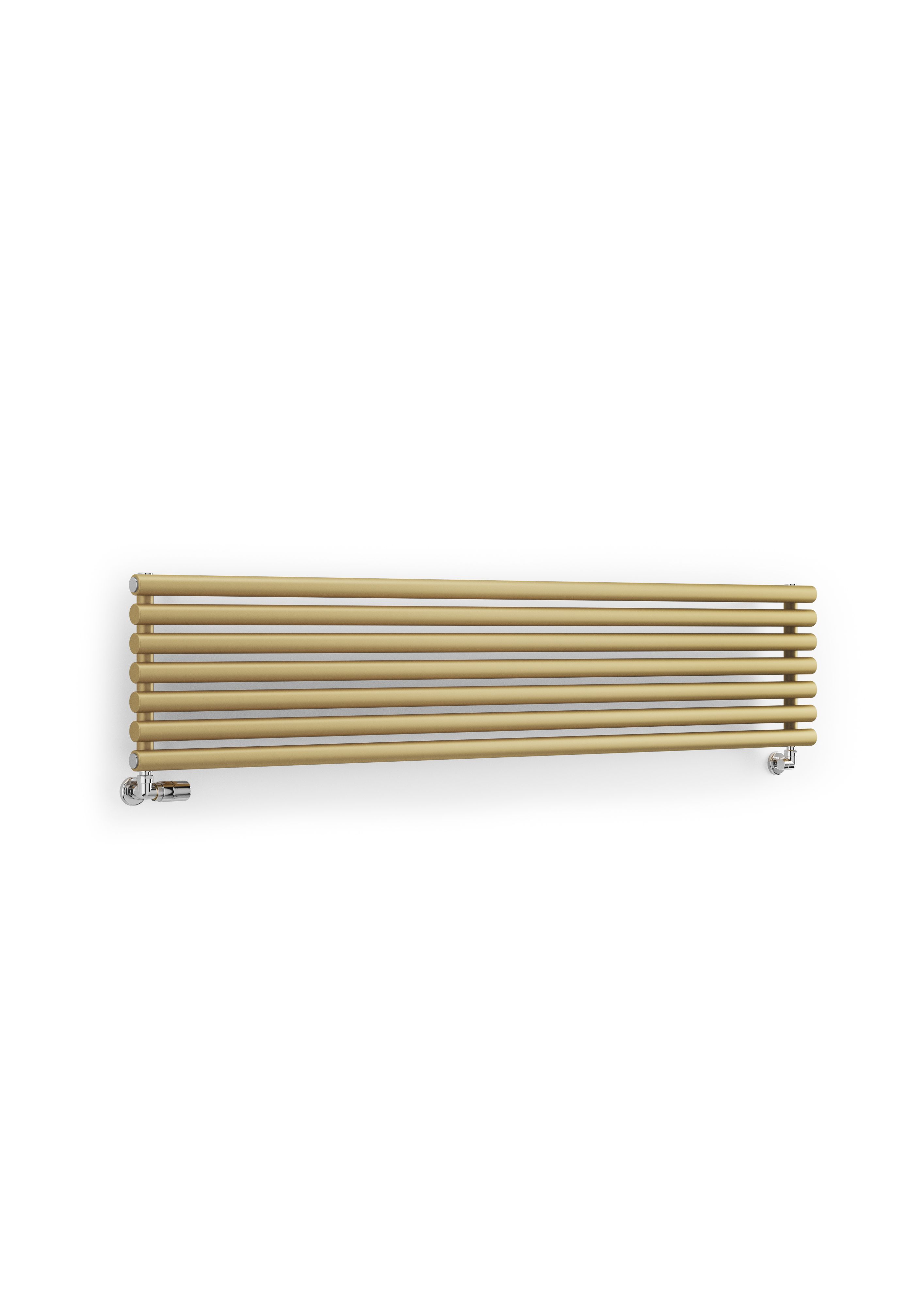 Terma Rolo Room Matt brass Horizontal or vertical Designer Radiator, (W)370mm x (H)1800mm