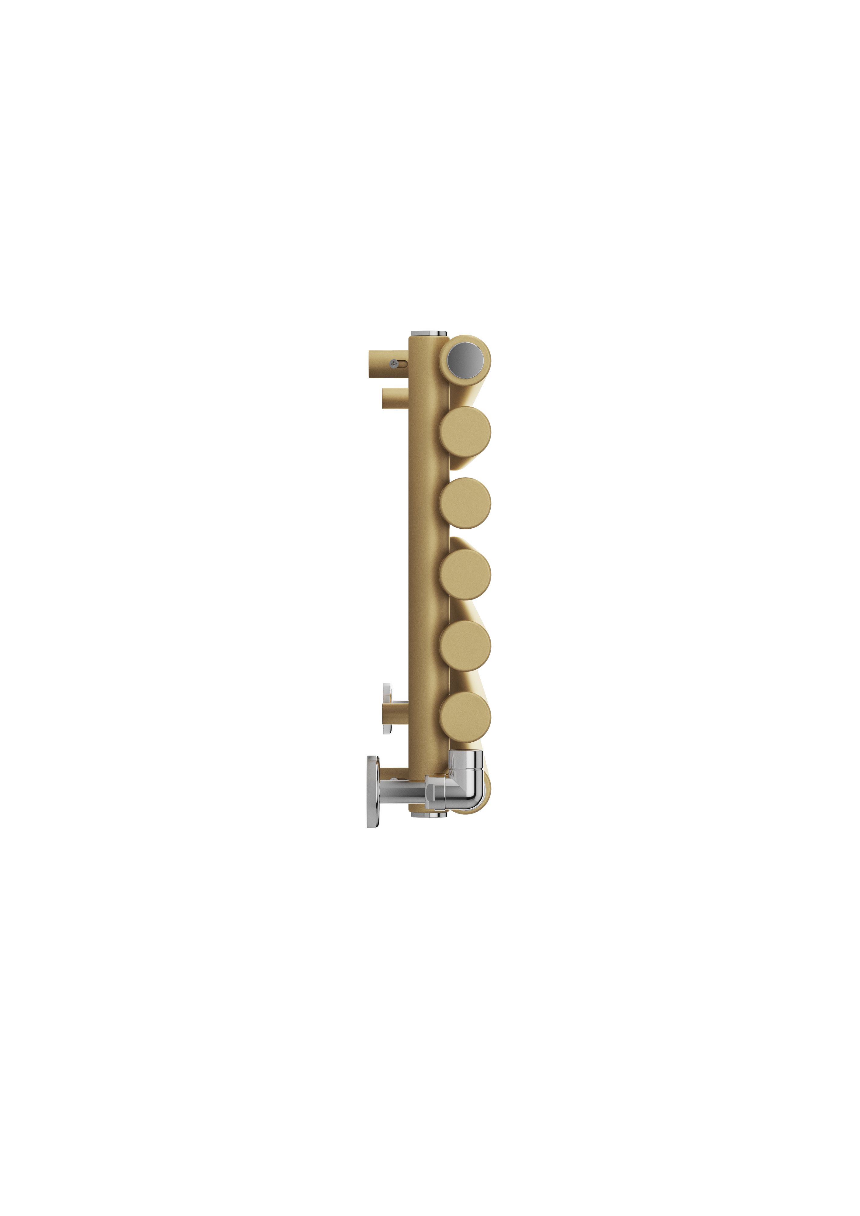 Terma Rolo Room Matt brass Horizontal or vertical Designer Radiator, (W)370mm x (H)1800mm