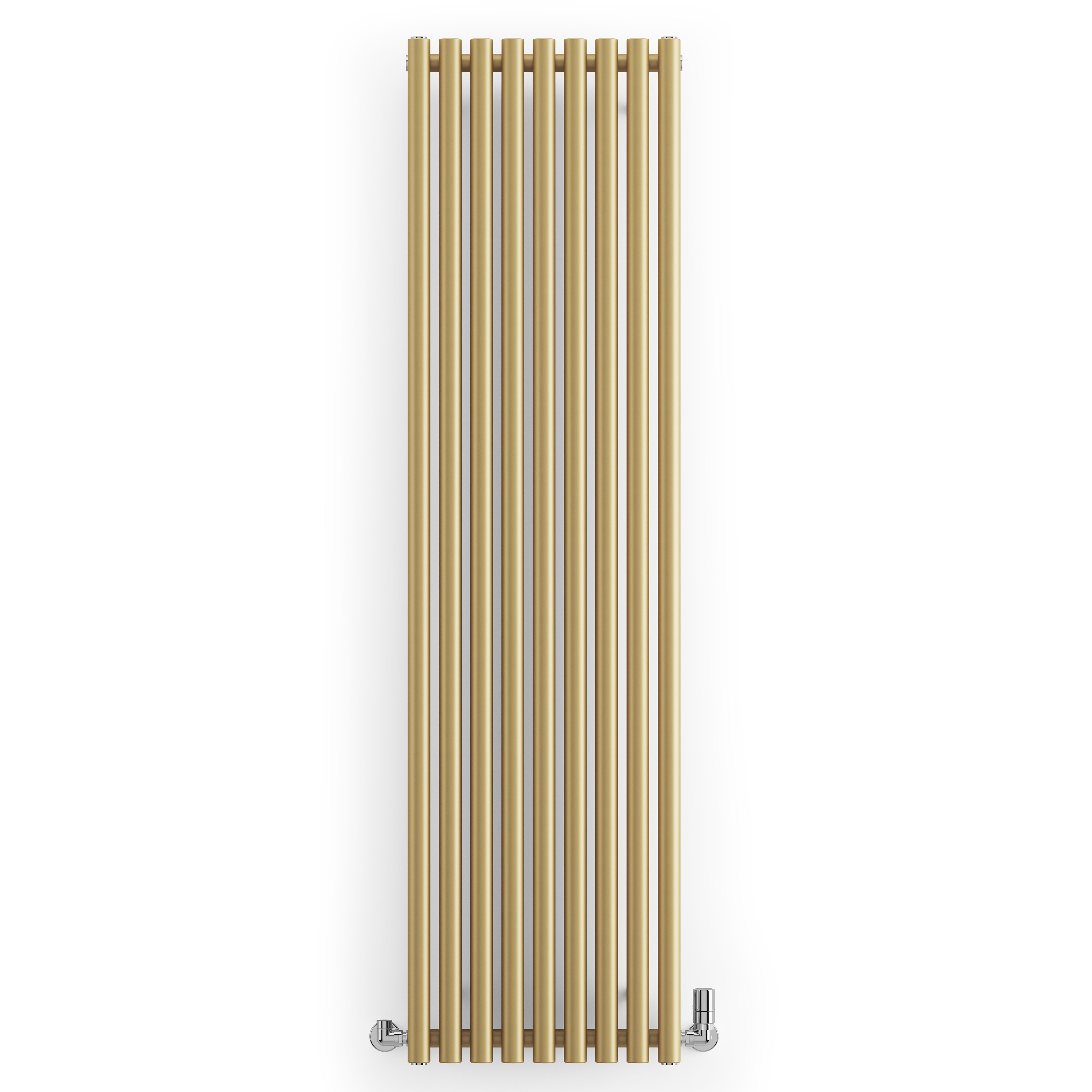 Terma Rolo Room Matt brass Horizontal or vertical Designer Radiator, (W)480mm x (H)1800mm