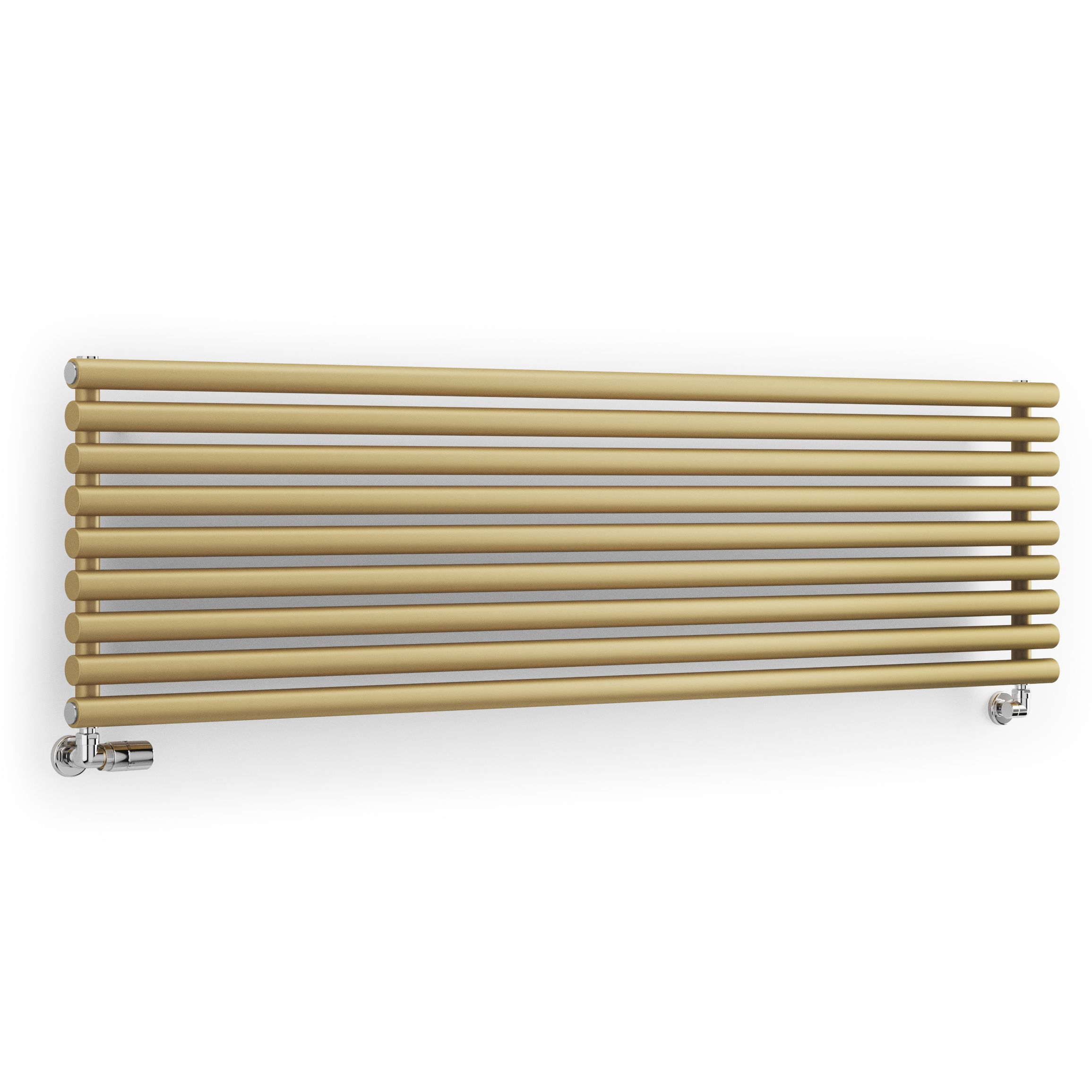 Terma Rolo Room Matt brass Horizontal or vertical Designer Radiator, (W)480mm x (H)1800mm