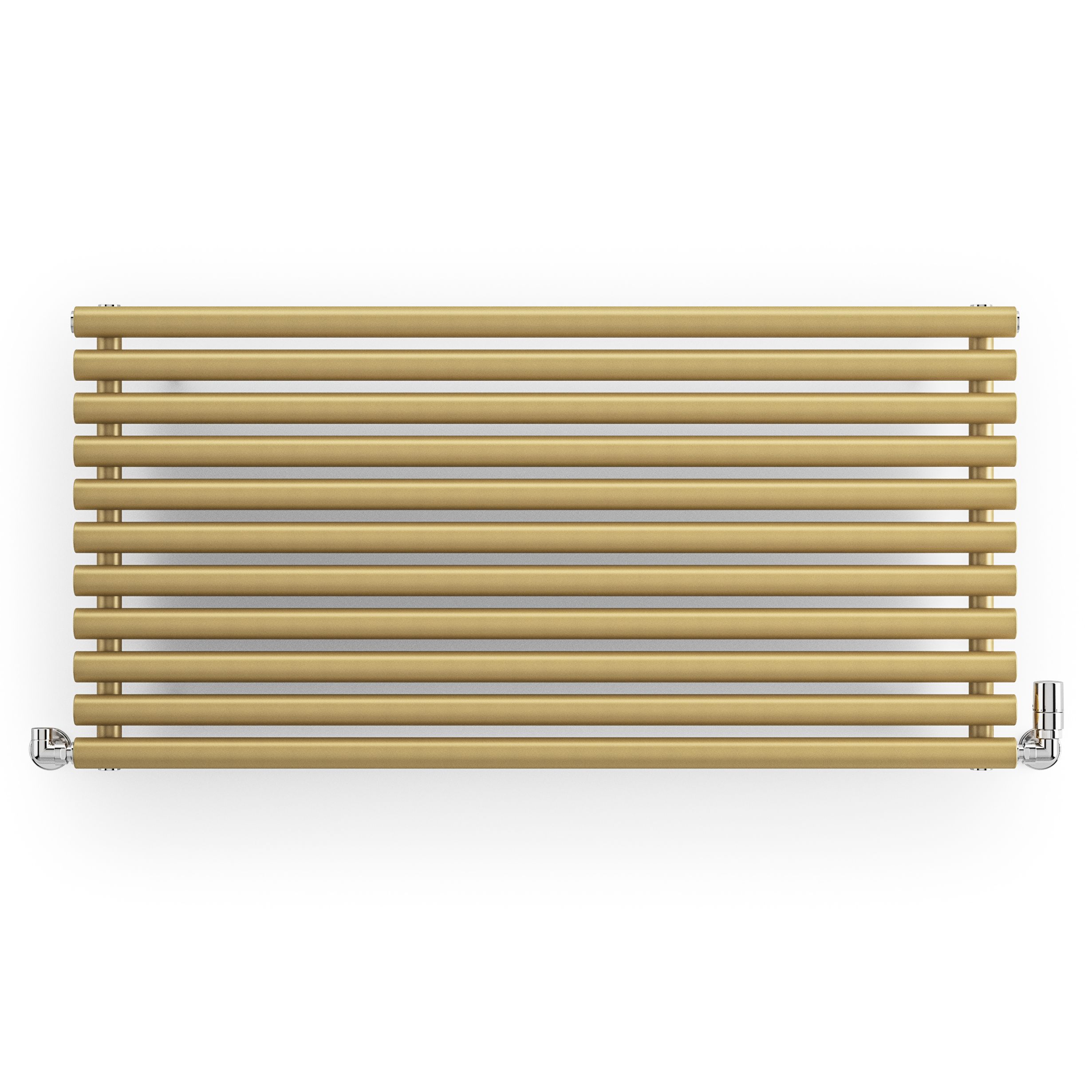 Terma Rolo Room Matt brass Horizontal or vertical Designer Radiator, (W)590mm x (H)1200mm