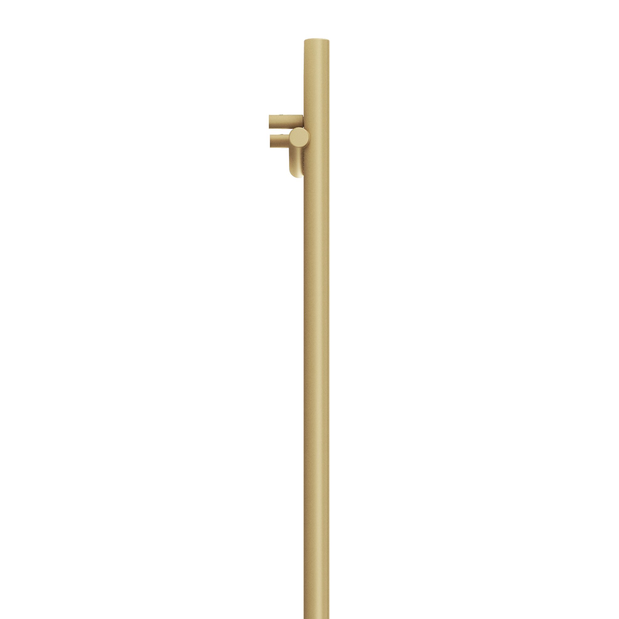 Terma Rolo Room Matt brass Vertical Electric designer Radiator, (W)370mm x (H)1800mm