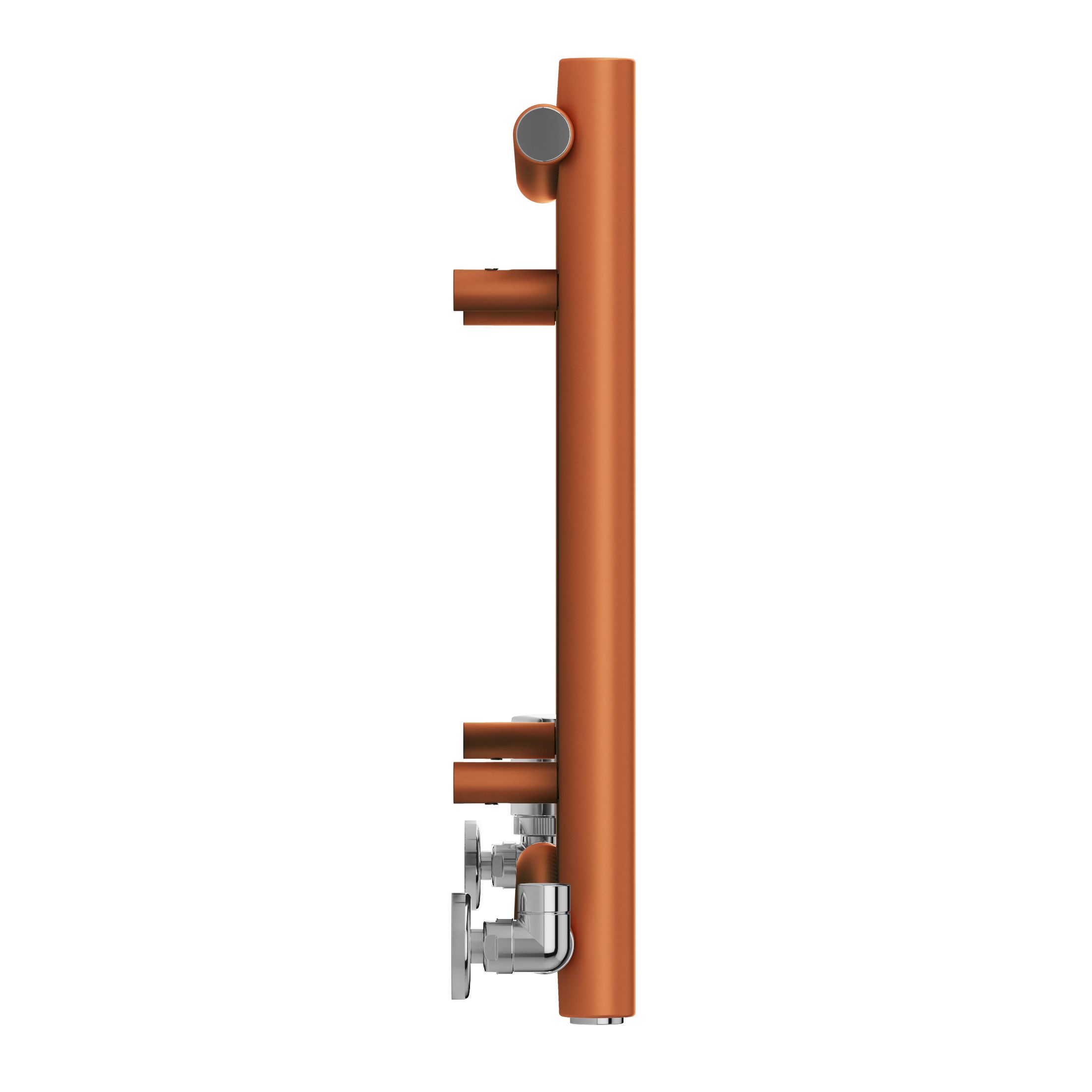 Terma Rolo Room Matt copper Horizontal Designer Radiator, (W)865mm x (H)500mm