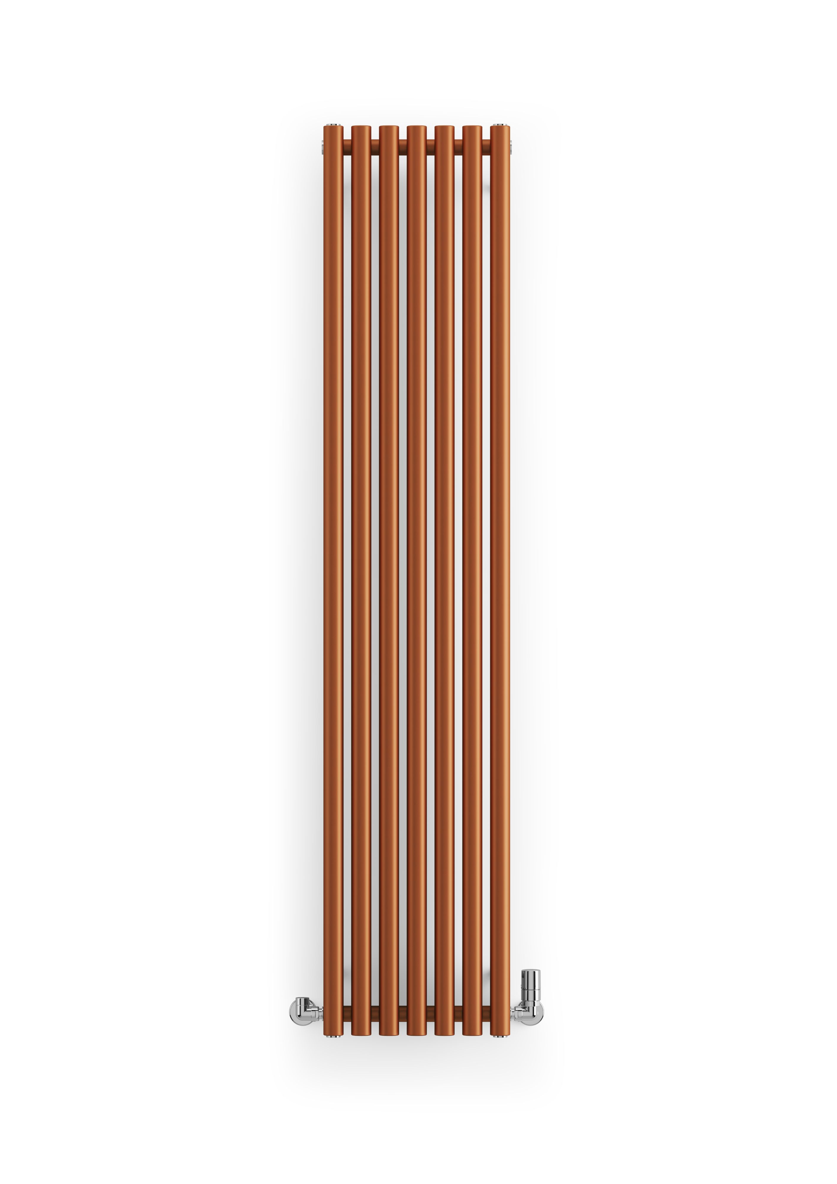Terma Rolo Room Matt copper Horizontal or vertical Designer Radiator, (W)370mm x (H)1800mm