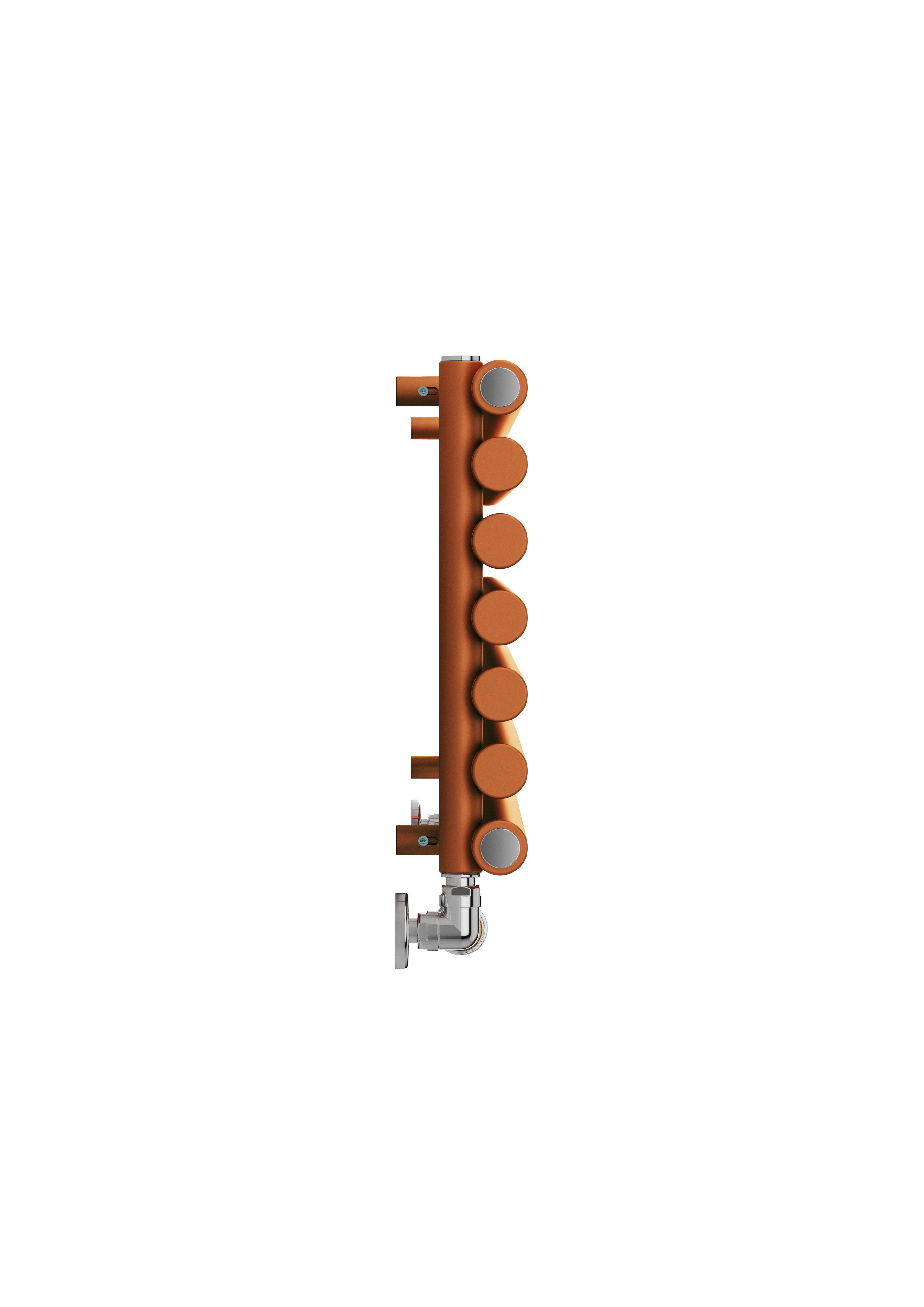 Terma Rolo Room Matt copper Horizontal or vertical Designer Radiator, (W)370mm x (H)1800mm