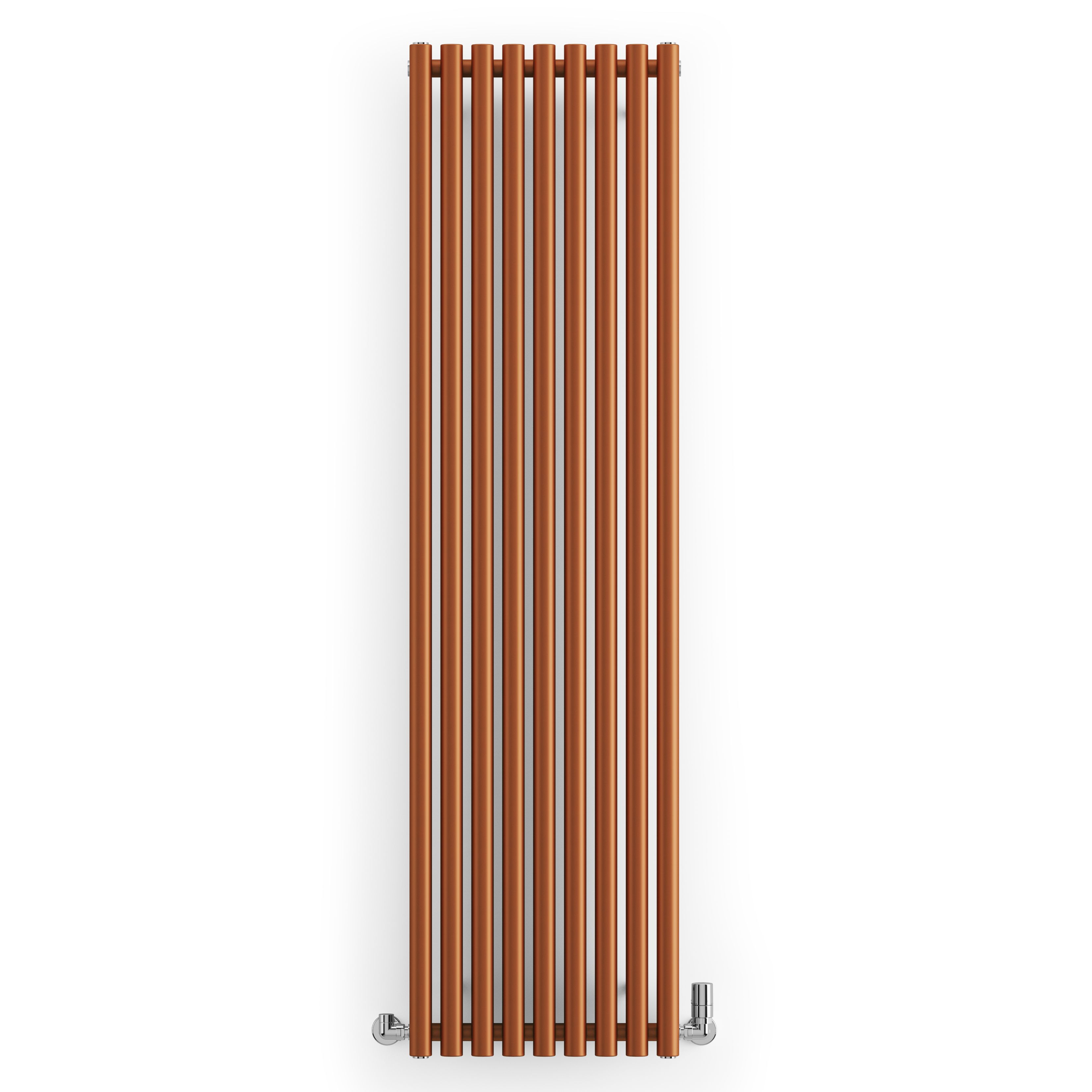 Terma Rolo Room Matt copper Horizontal or vertical Designer Radiator, (W)480mm x (H)1800mm