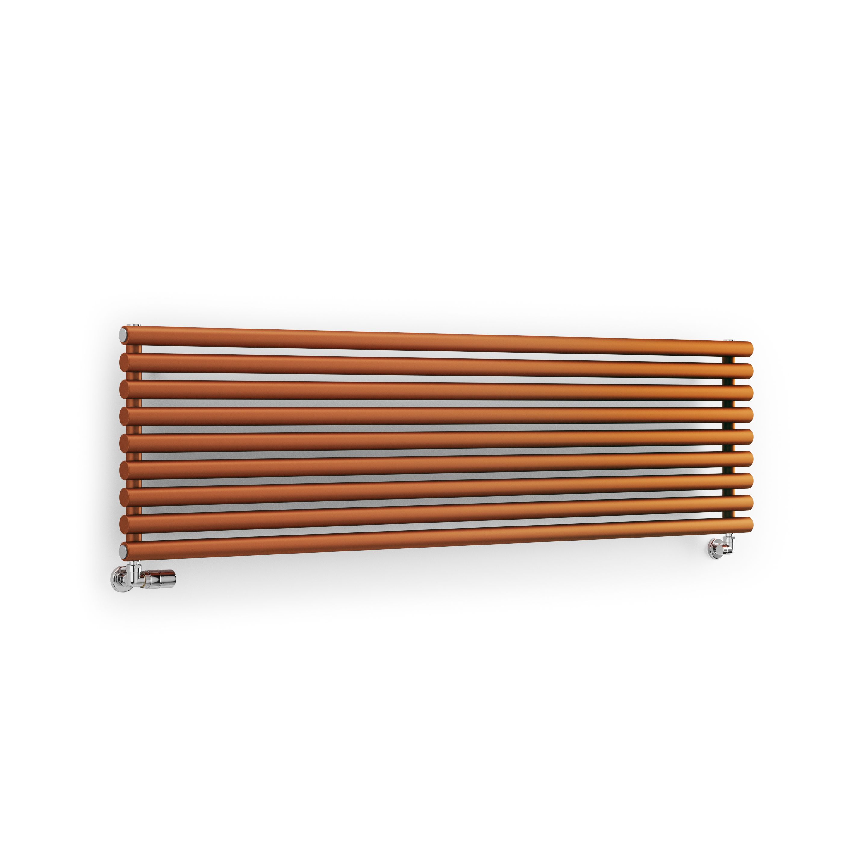 Terma Rolo Room Matt copper Horizontal or vertical Designer Radiator, (W)480mm x (H)1800mm