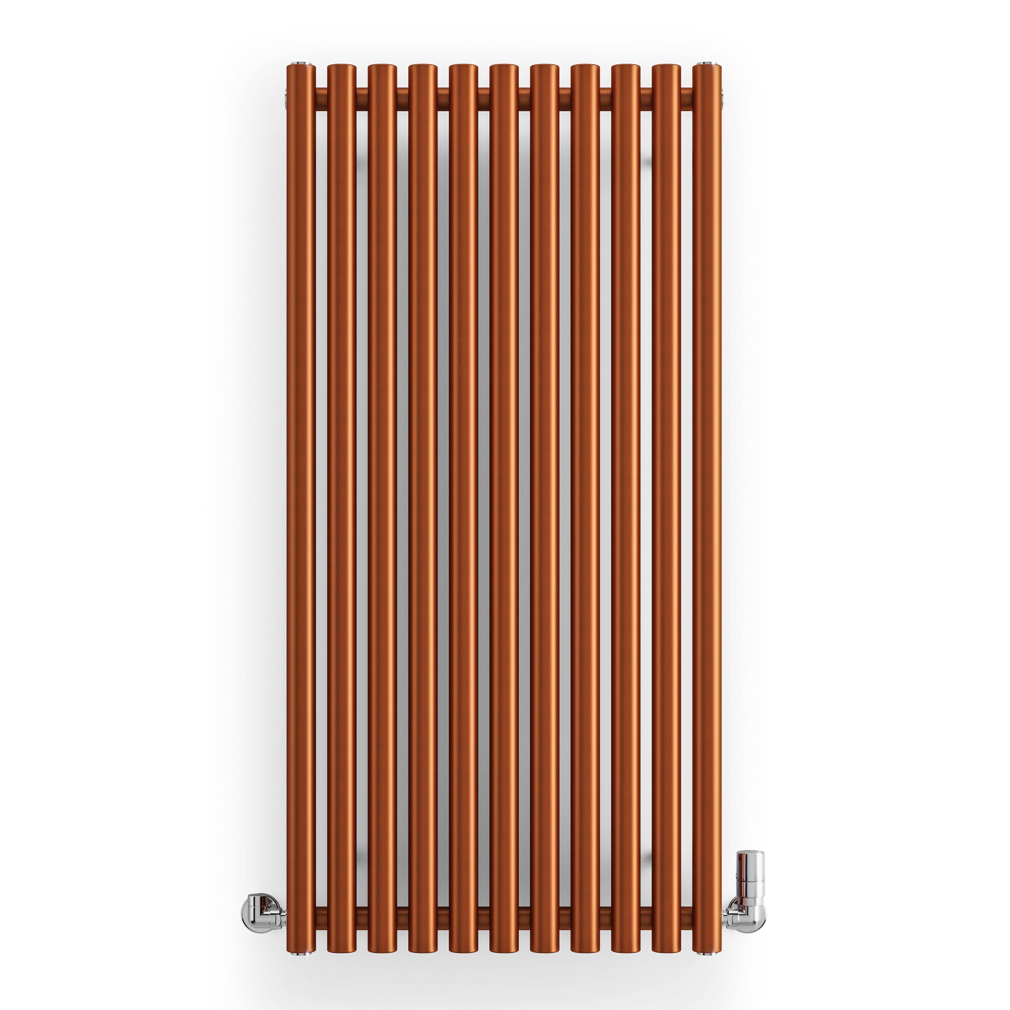 Terma Rolo Room Matt copper Horizontal or vertical Designer Radiator, (W)590mm x (H)1200mm