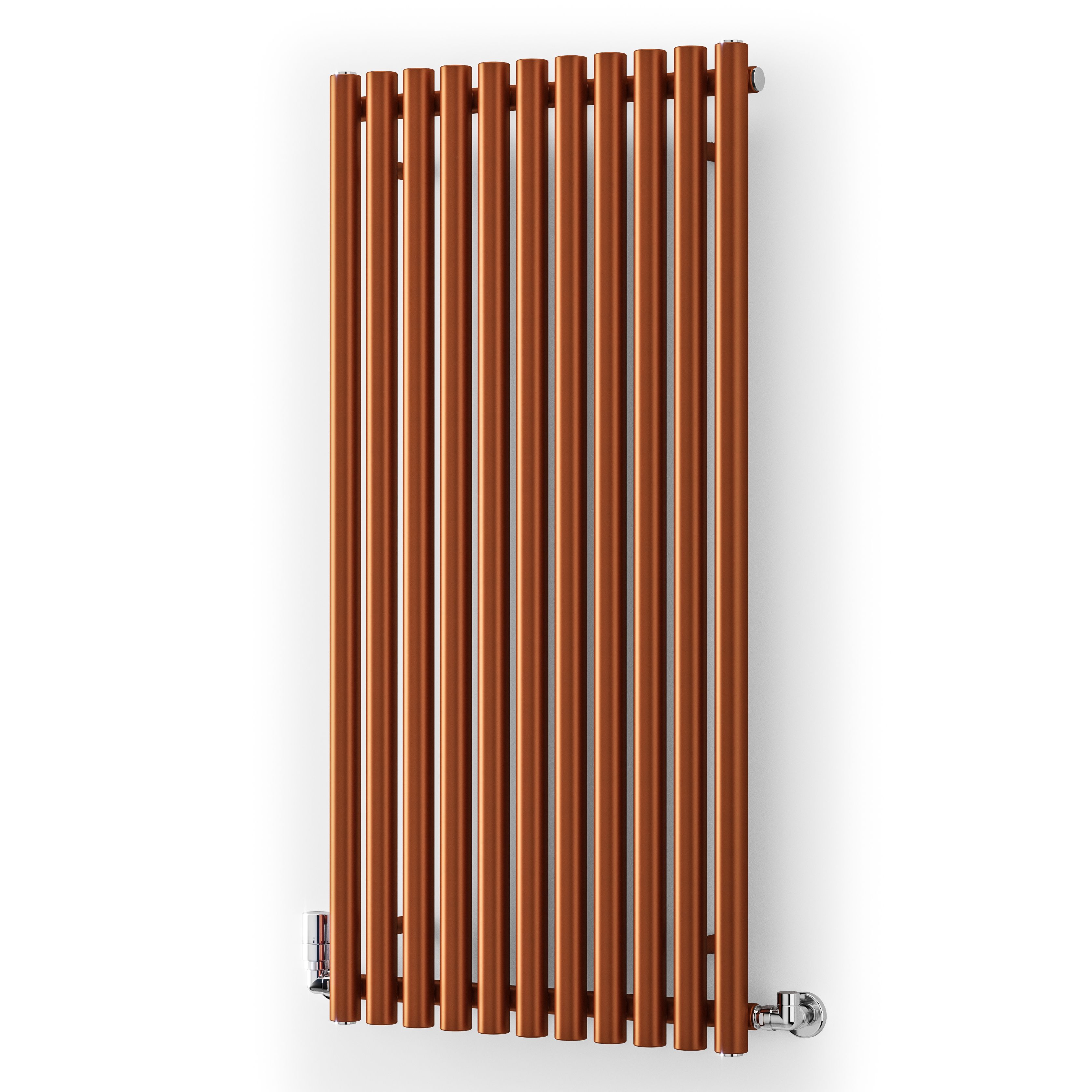 Terma Rolo Room Matt copper Horizontal or vertical Designer Radiator, (W)590mm x (H)1200mm