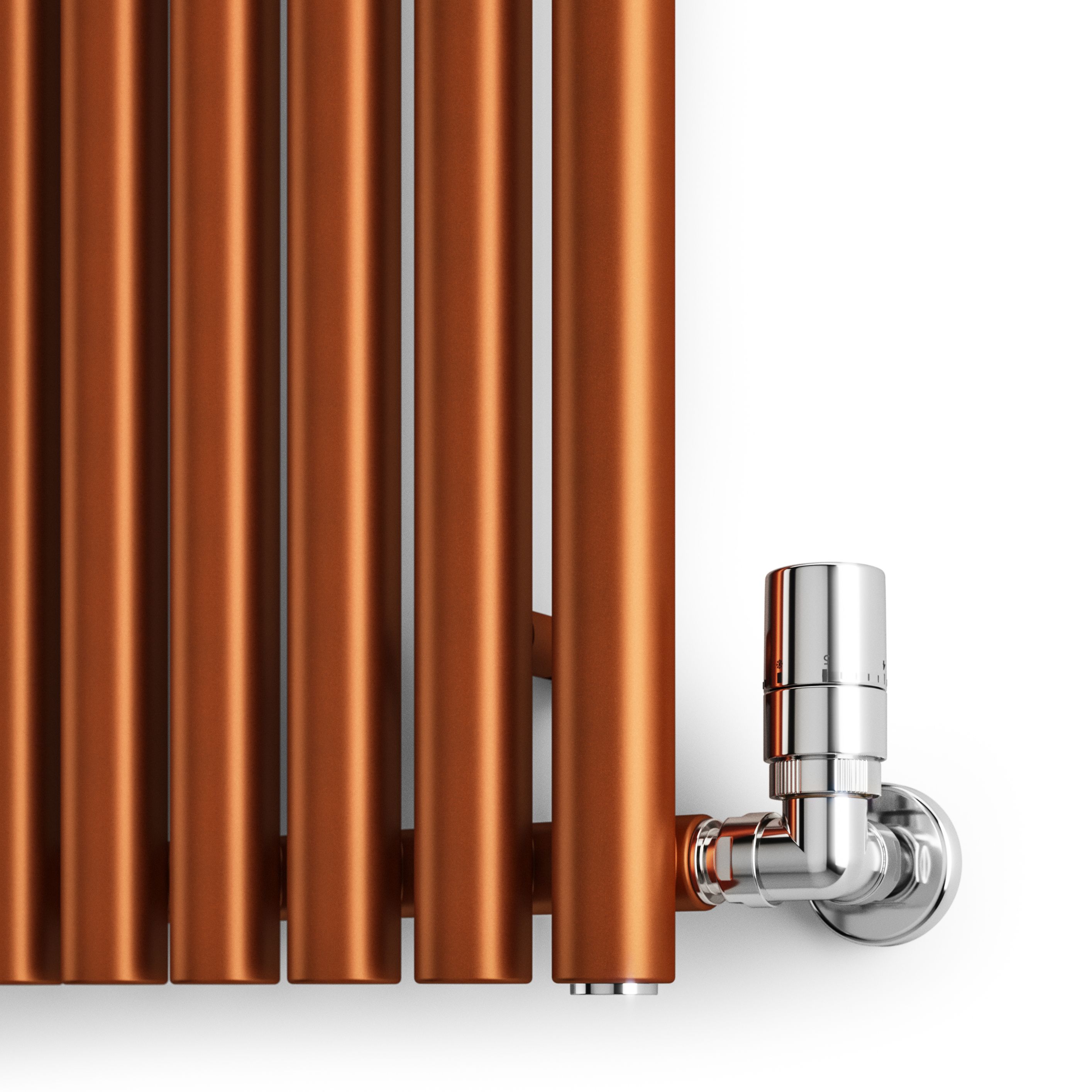 Terma Rolo Room Matt copper Horizontal or vertical Designer Radiator, (W)590mm x (H)1200mm