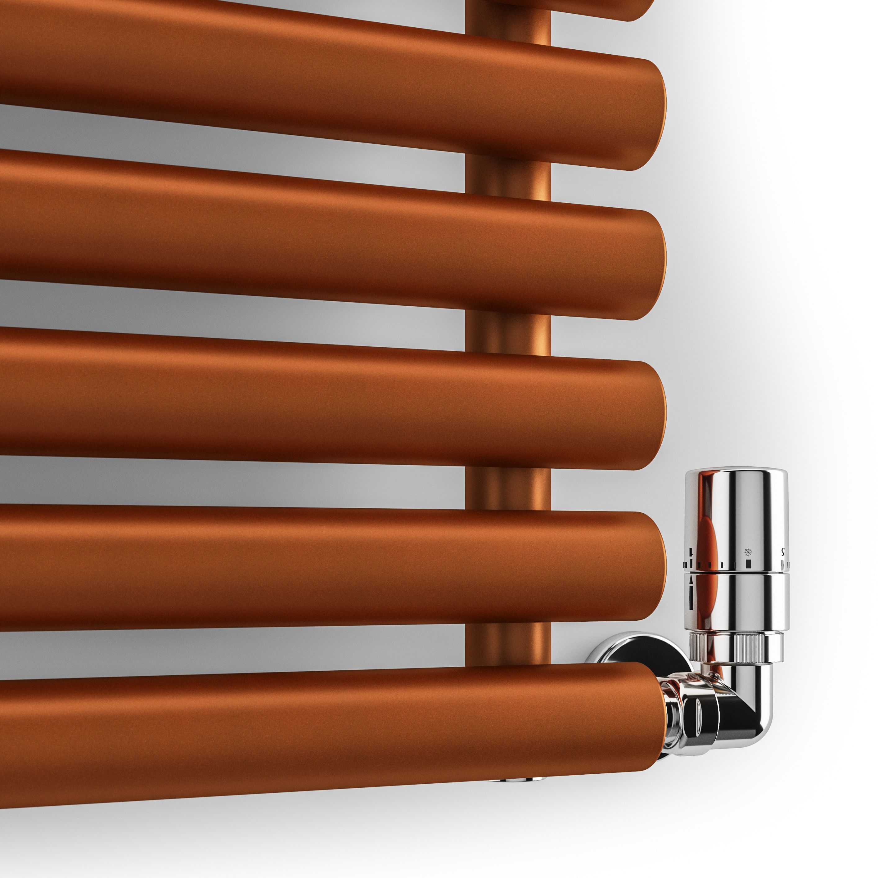 Terma Rolo Room Matt copper Horizontal or vertical Designer Radiator, (W)590mm x (H)1200mm