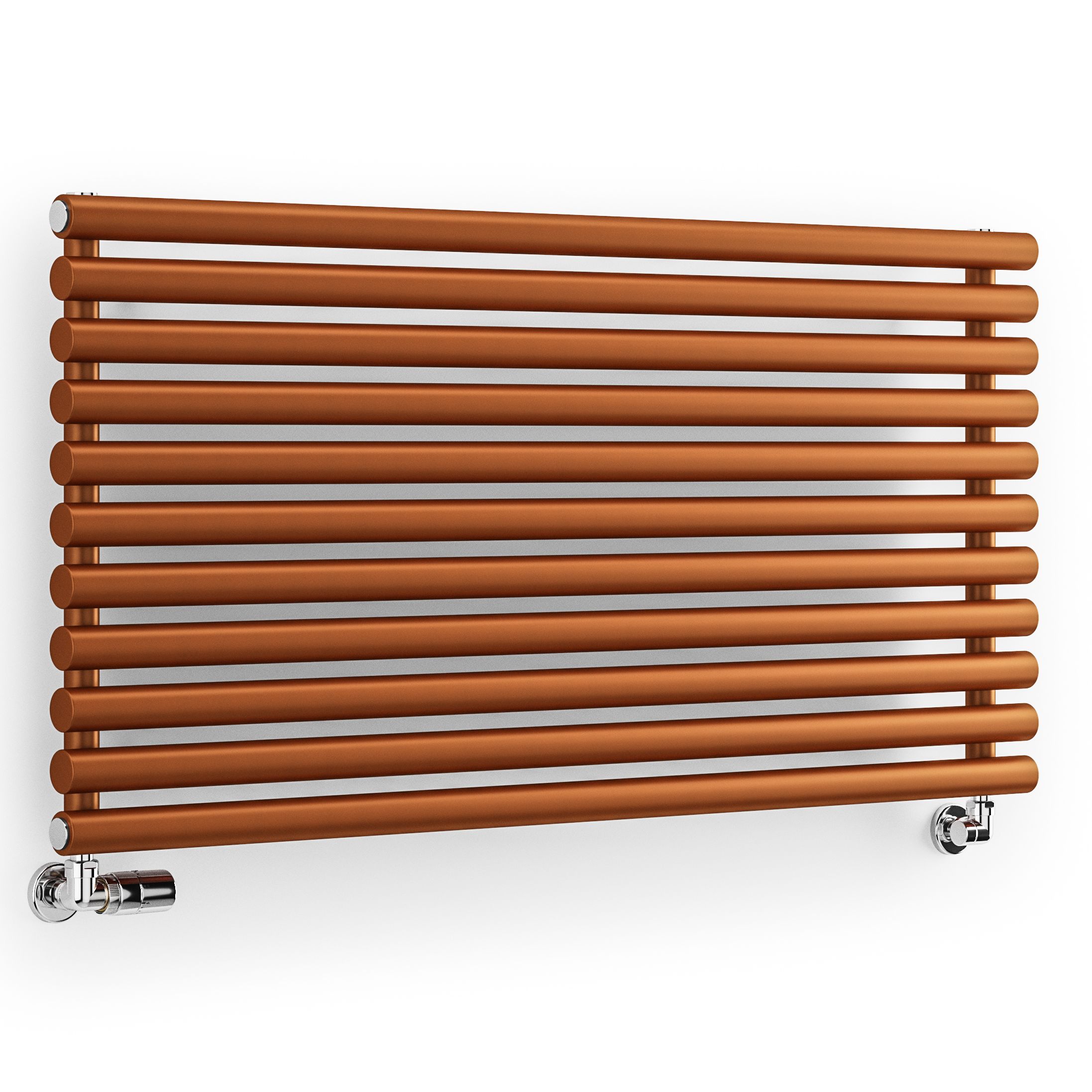 Terma Rolo Room Matt copper Horizontal or vertical Designer Radiator, (W)590mm x (H)1200mm