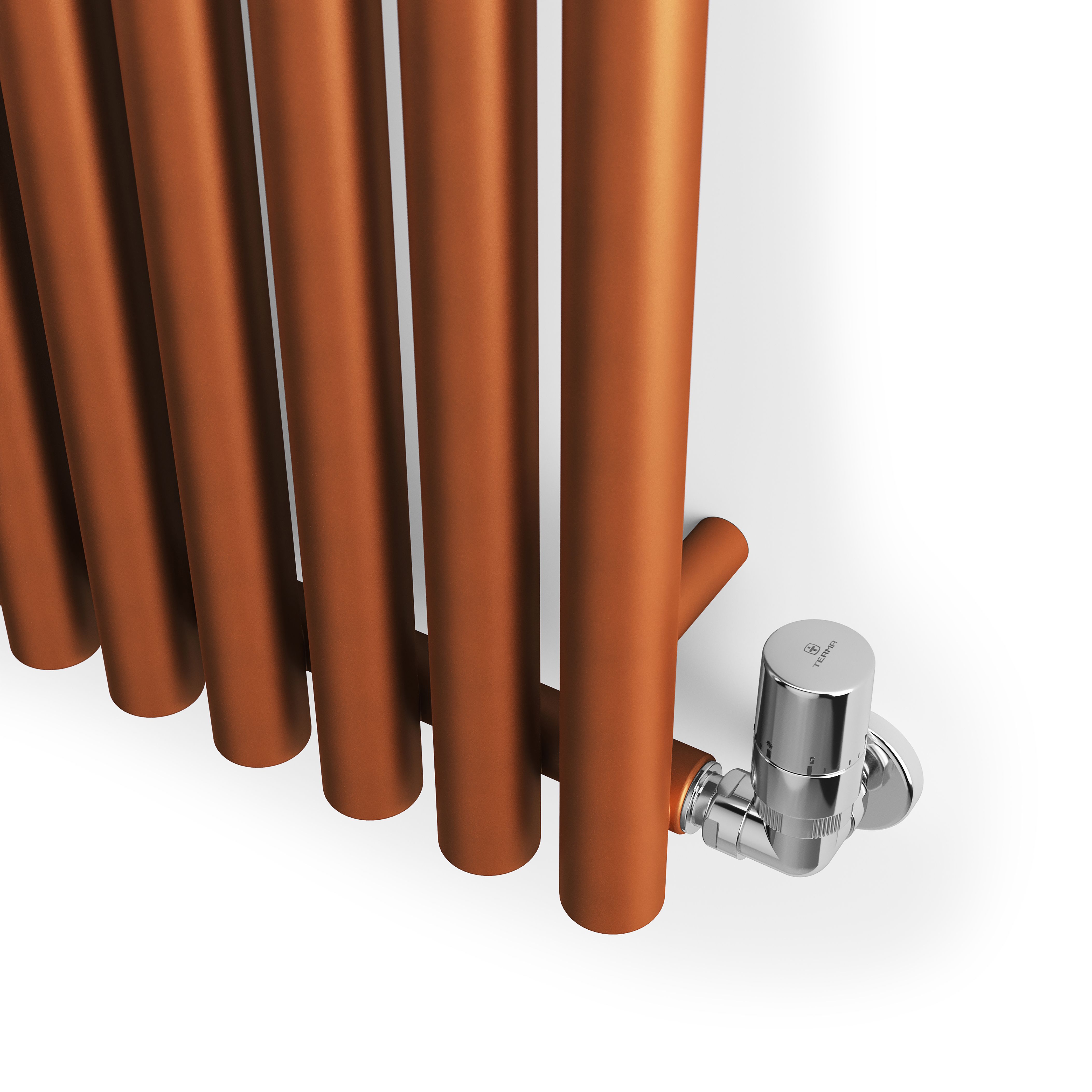 Terma Rolo Room Matt copper Horizontal or vertical Designer Radiator, (W)590mm x (H)1800mm