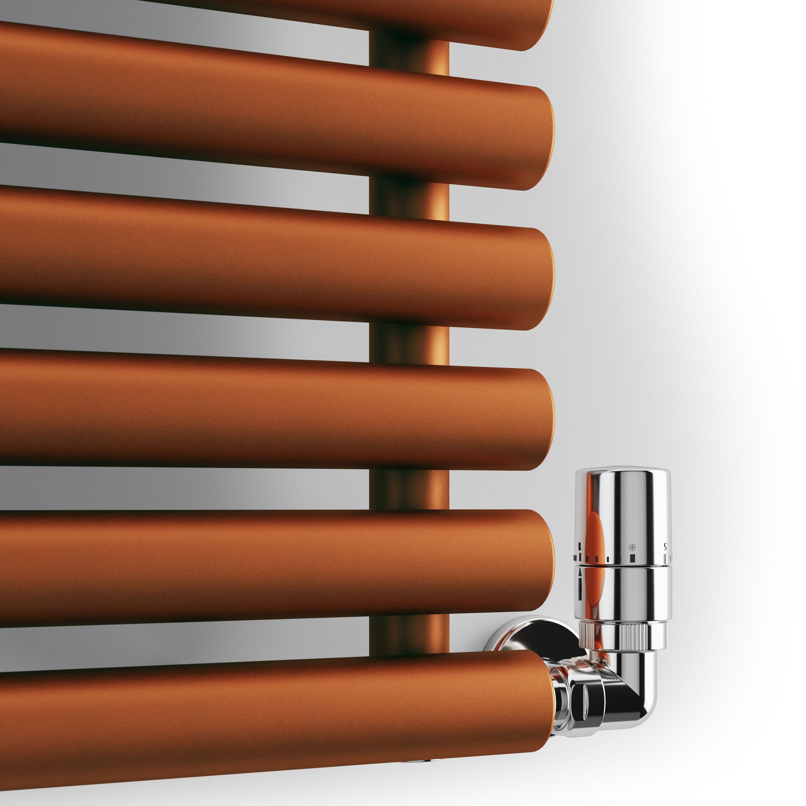 Terma Rolo Room Matt copper Horizontal or vertical Designer Radiator, (W)590mm x (H)1800mm