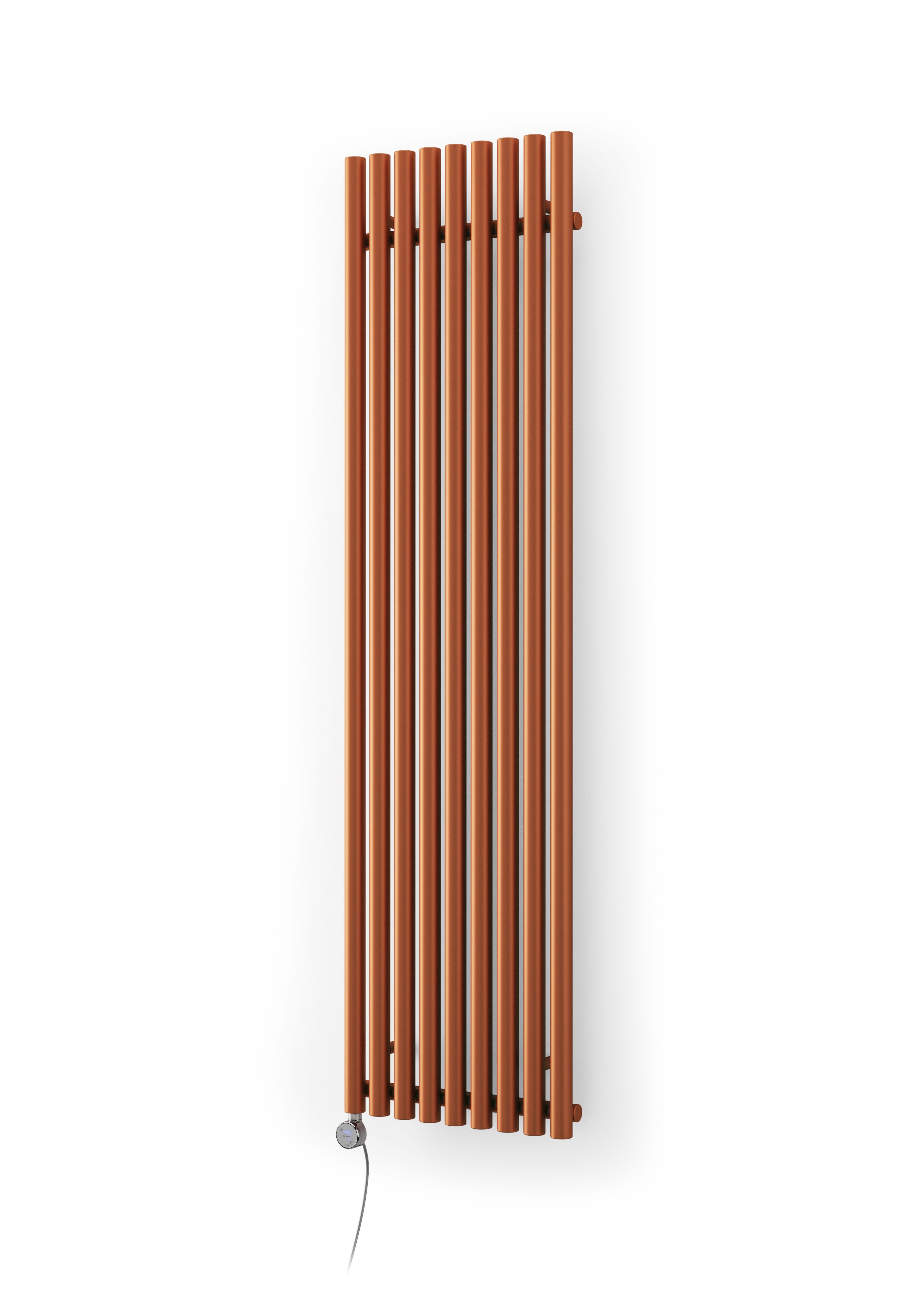 Terma Rolo Room Matt copper Vertical Electric designer Radiator, (W)480mm x (H)1800mm