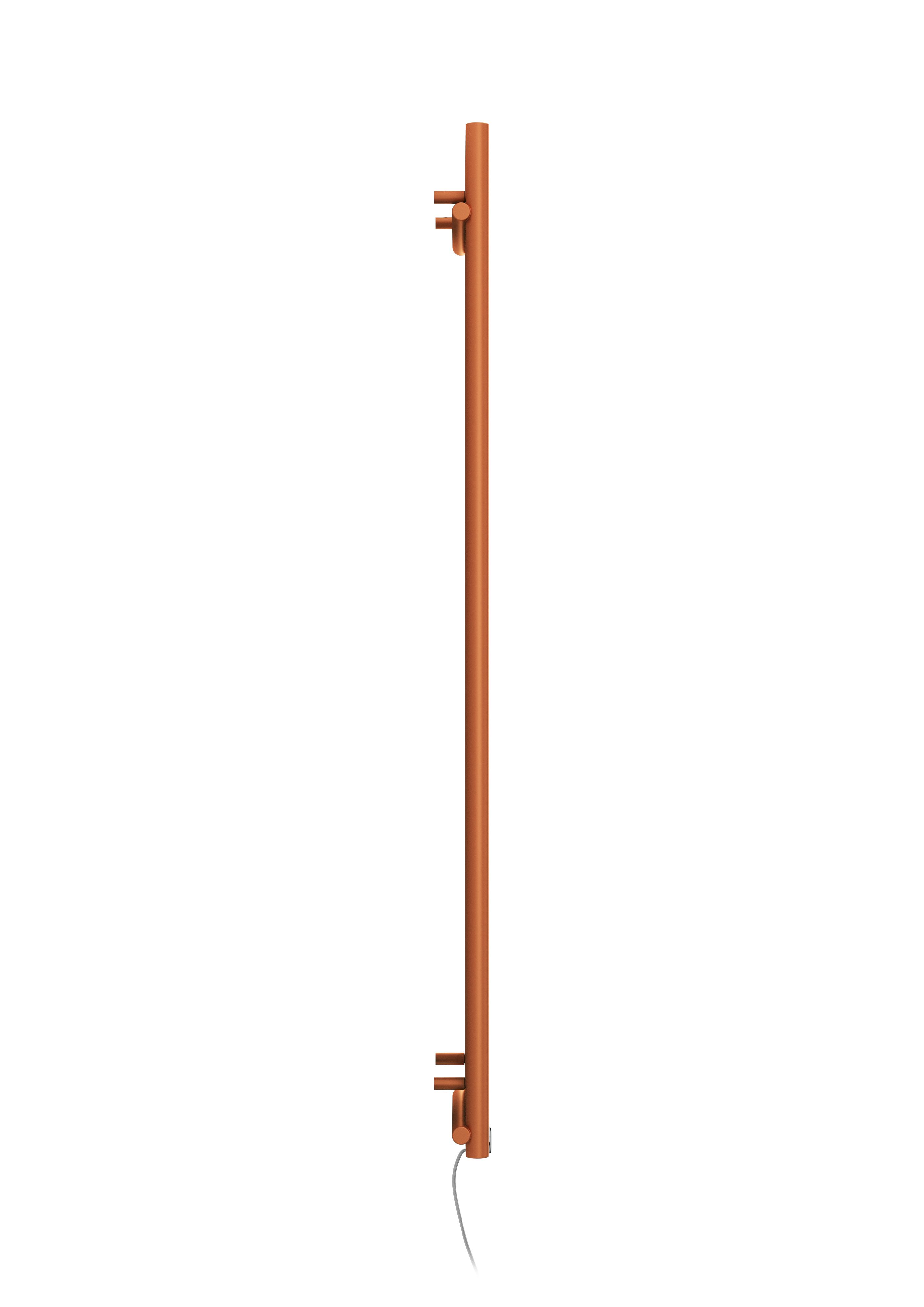 Terma Rolo Room Matt copper Vertical Electric designer Radiator, (W)480mm x (H)1800mm