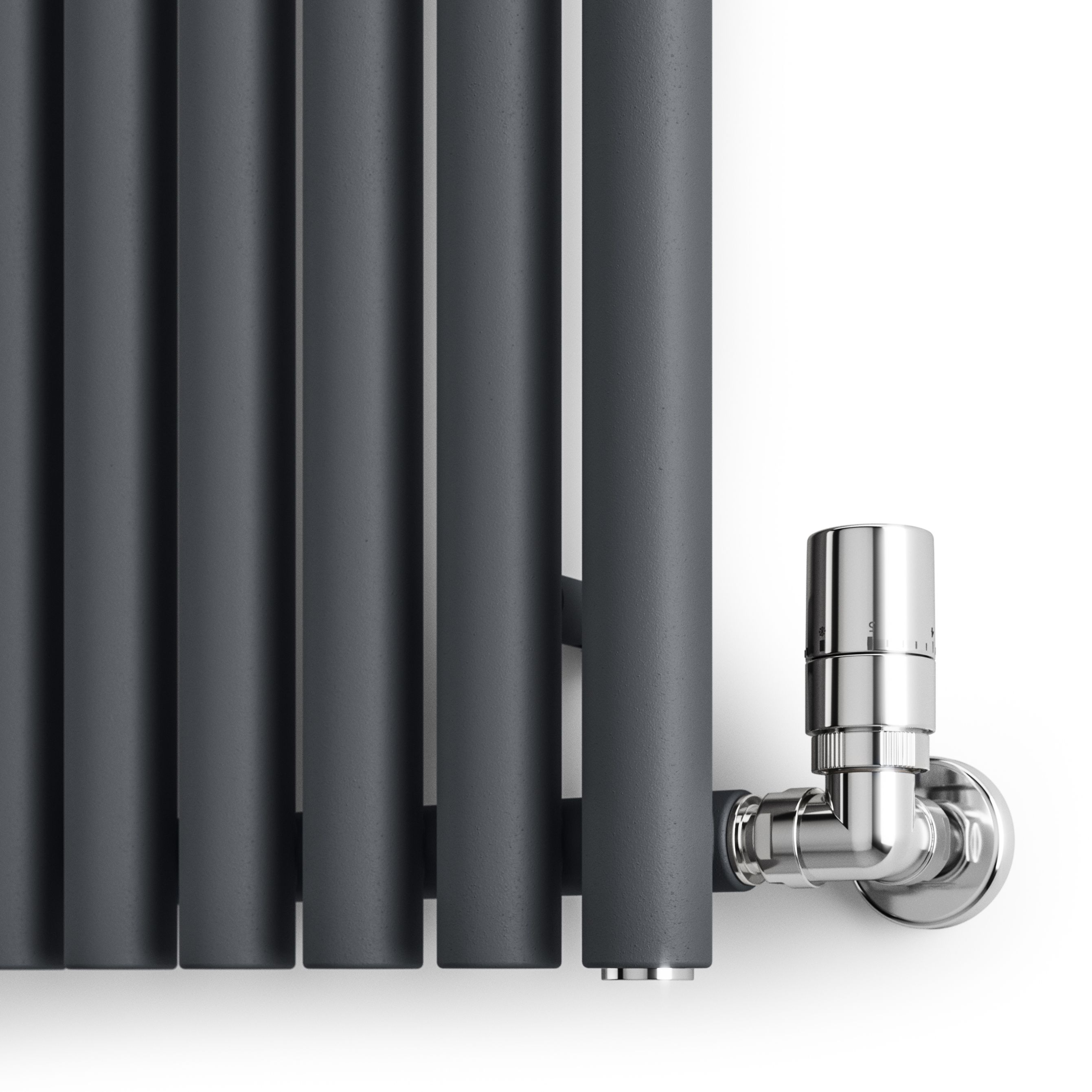 Terma Rolo Room Matt dark grey Horizontal or vertical Designer Radiator, (W)590mm x (H)1200mm