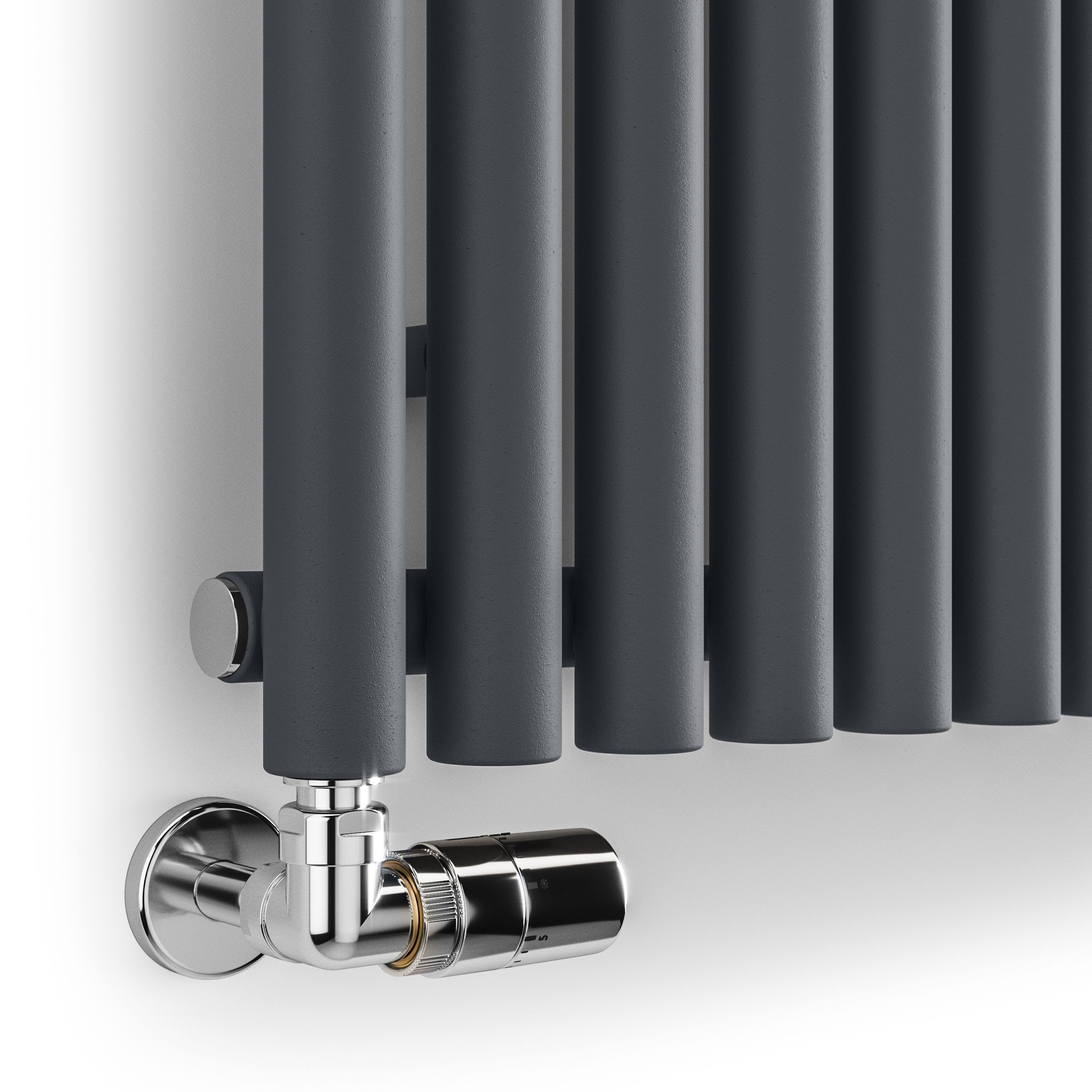 Terma Rolo Room Matt dark grey Horizontal or vertical Designer Radiator, (W)590mm x (H)1200mm