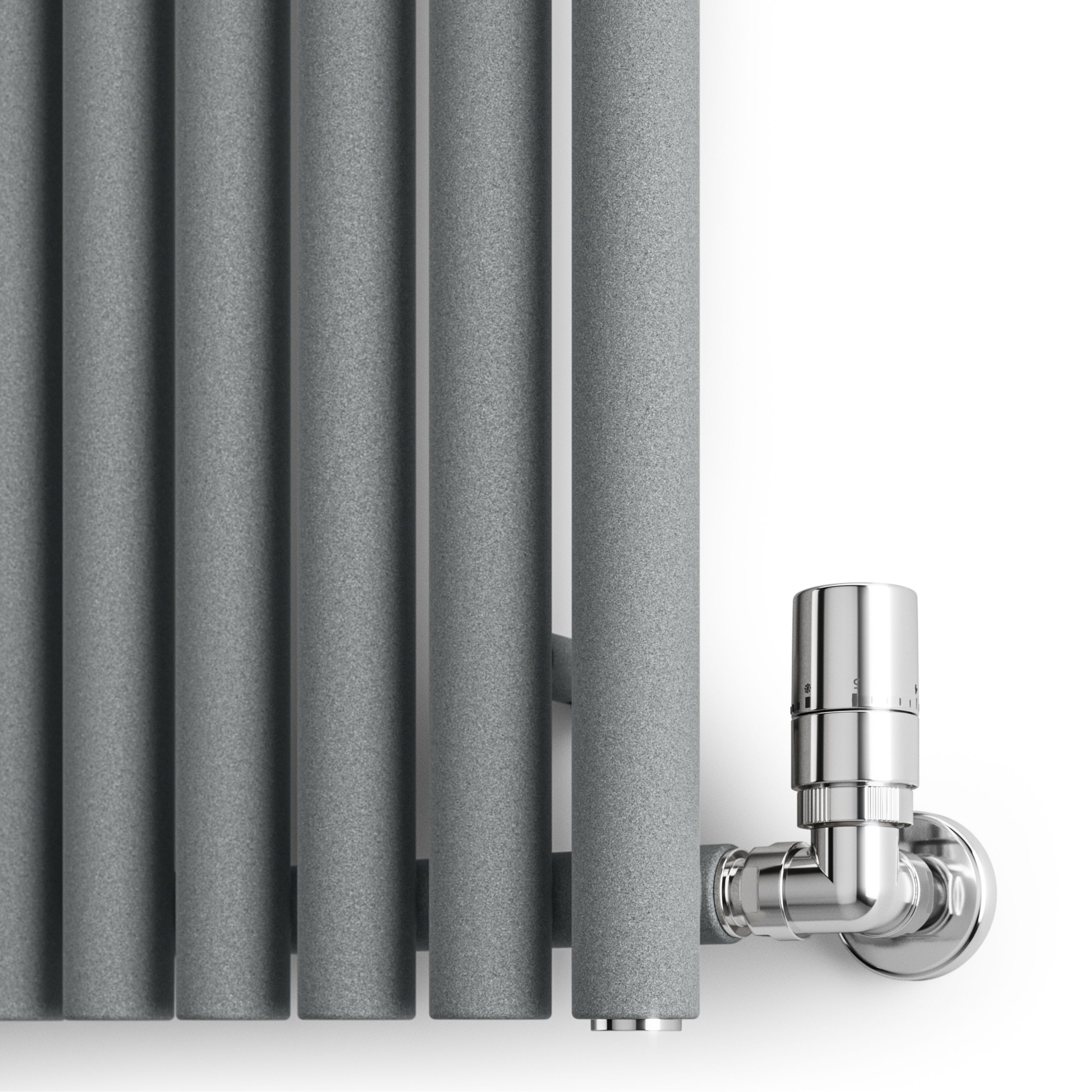 Terma Rolo Room Matt light grey Horizontal or vertical Designer Radiator, (W)590mm x (H)1200mm