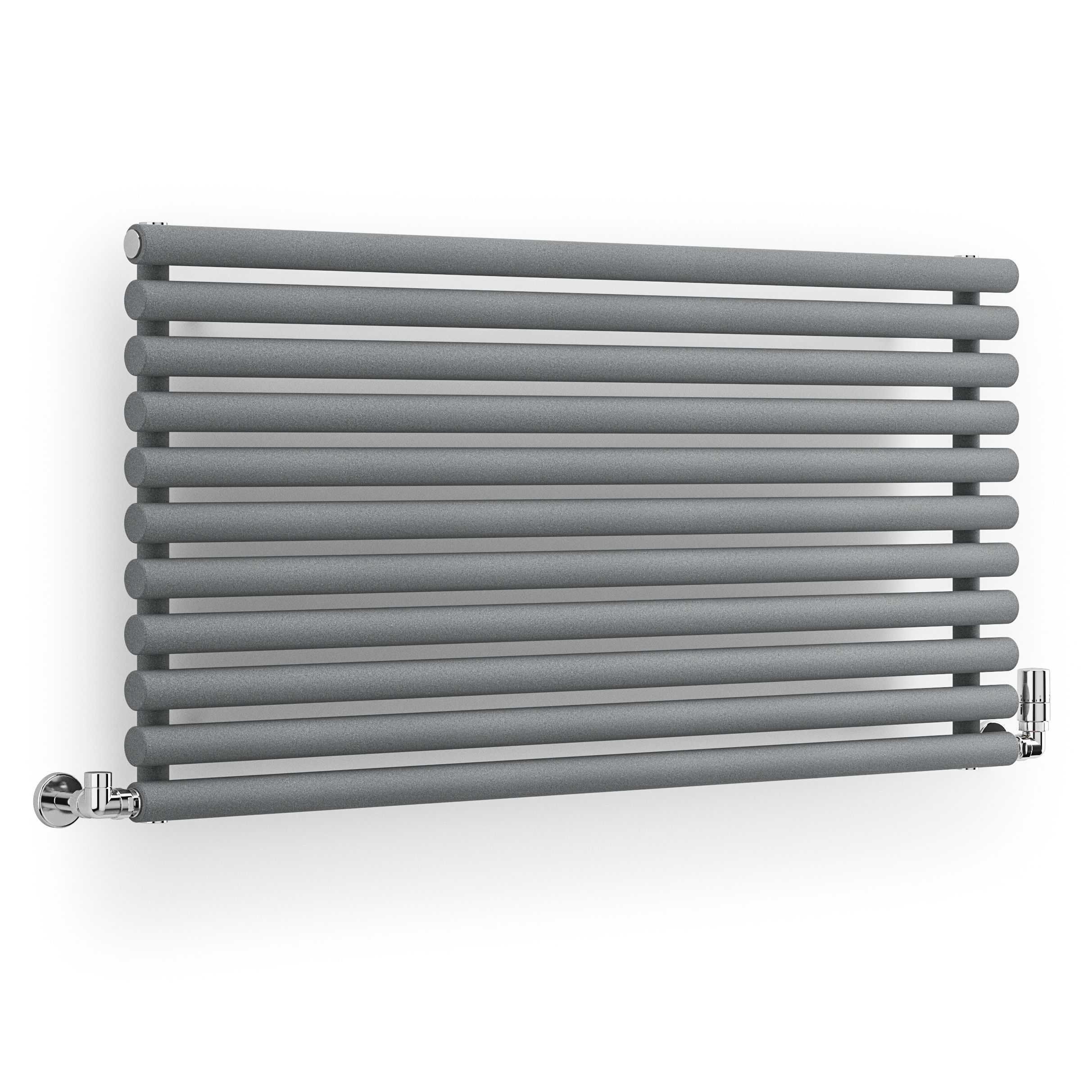 Terma Rolo Room Matt light grey Horizontal or vertical Designer Radiator, (W)590mm x (H)1200mm