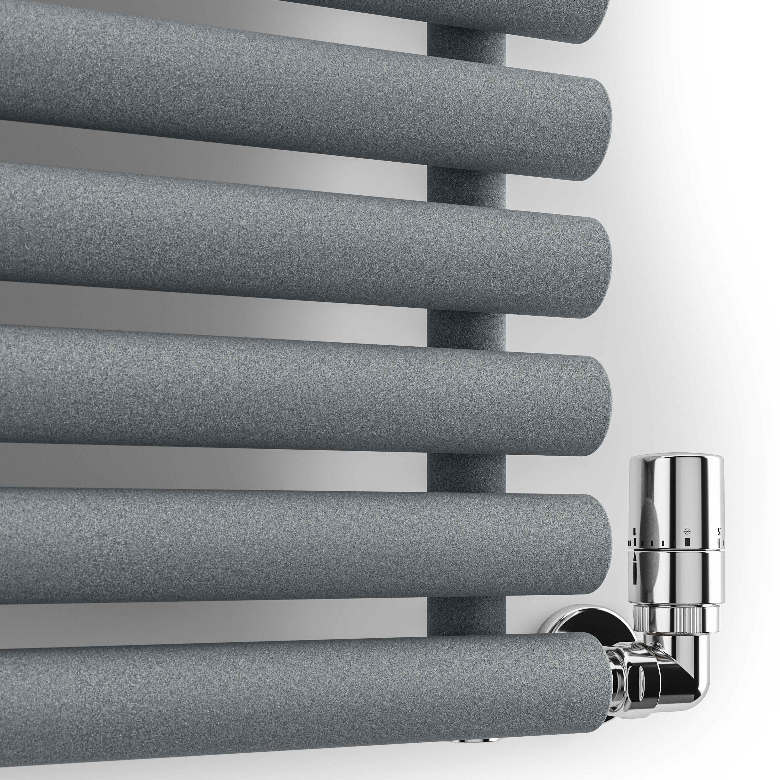 Terma Rolo Room Matt light grey Horizontal or vertical Designer Radiator, (W)590mm x (H)1200mm